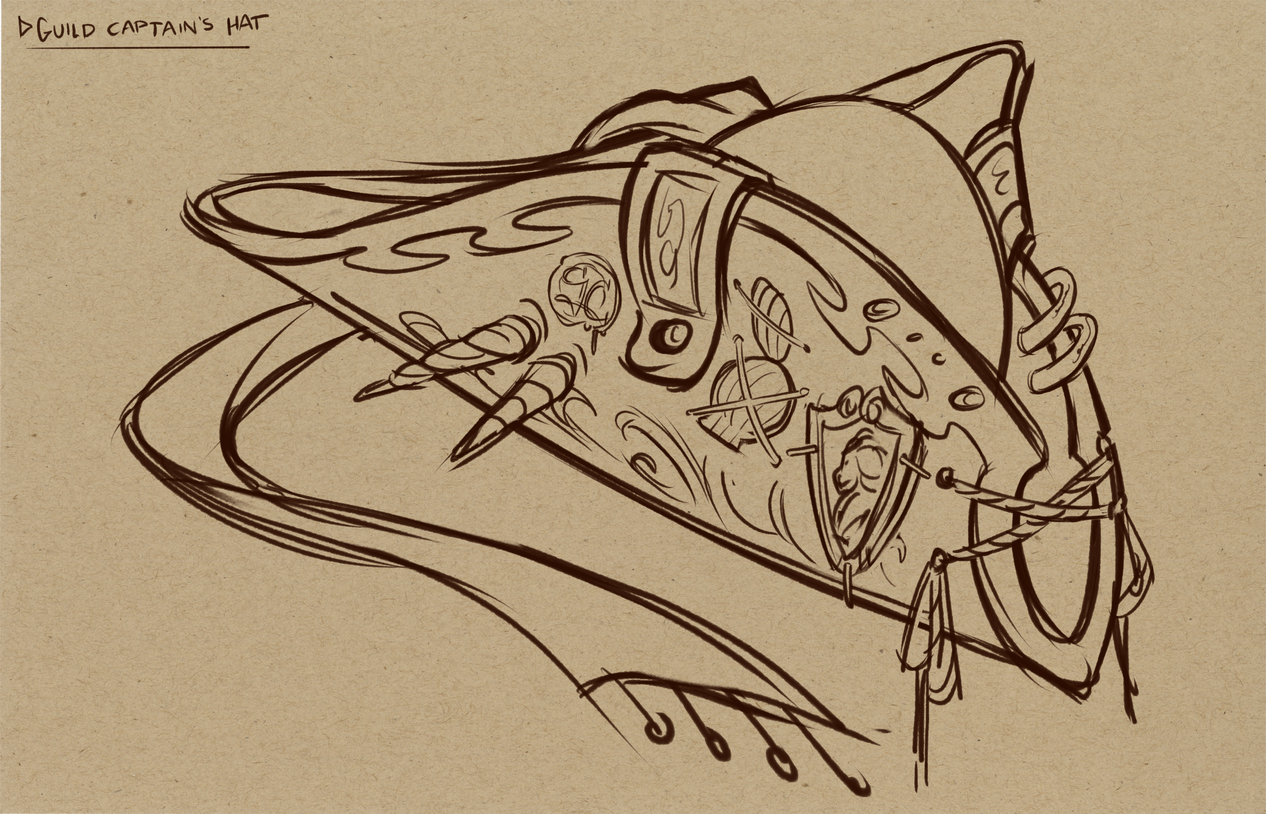 Guild Captain's Hat Sketch, 2026