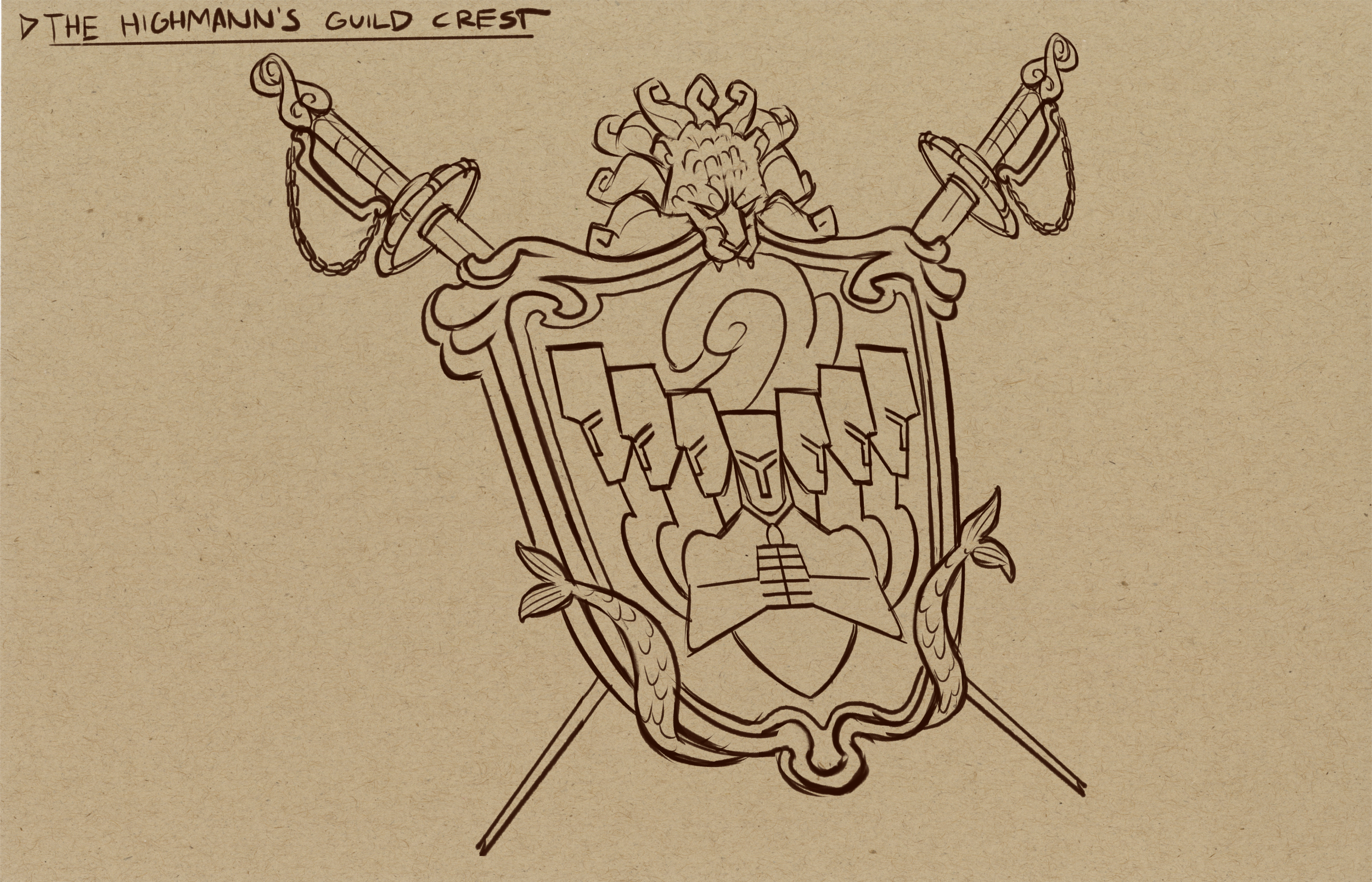 Guild Crest Sketch, 2026