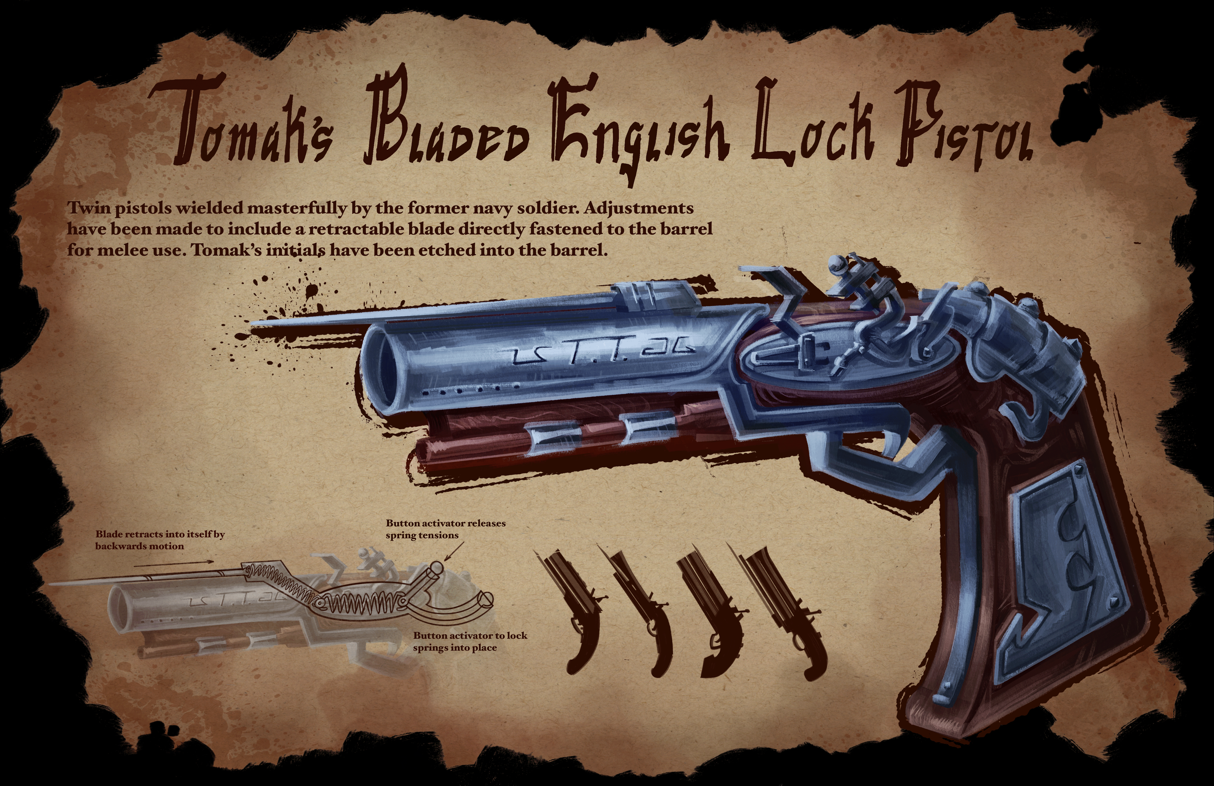 Tomak's Bladed English Lock Pistol, 2026