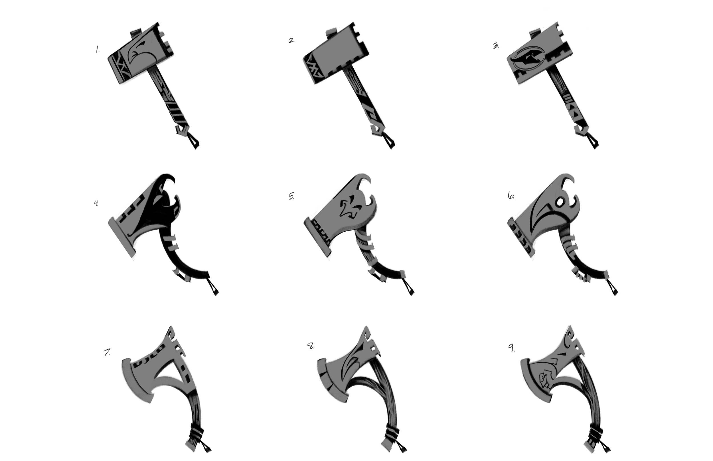Blacksmith Hammer Sketches, 2025