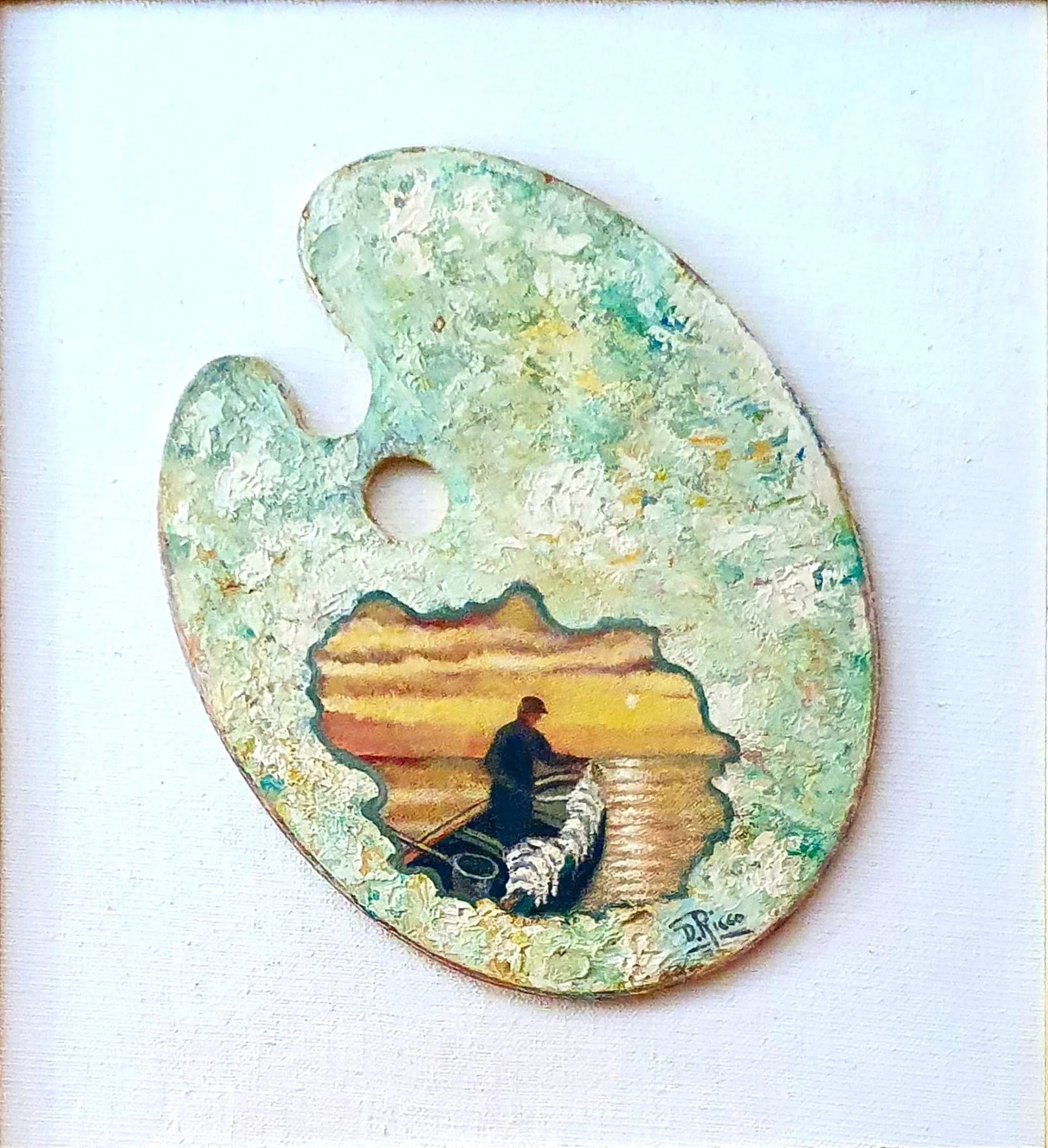 Pescatore al tramonto