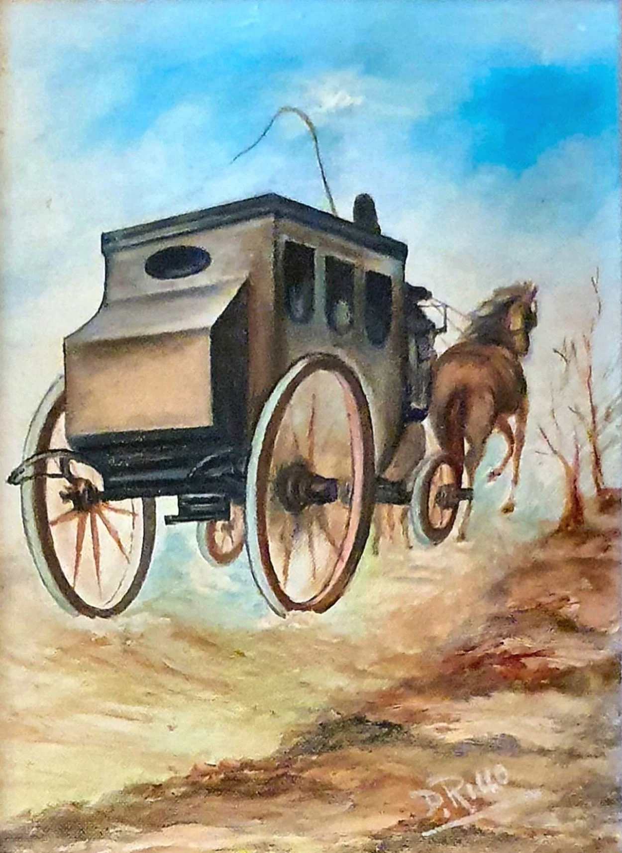 Carrozza su sterrato