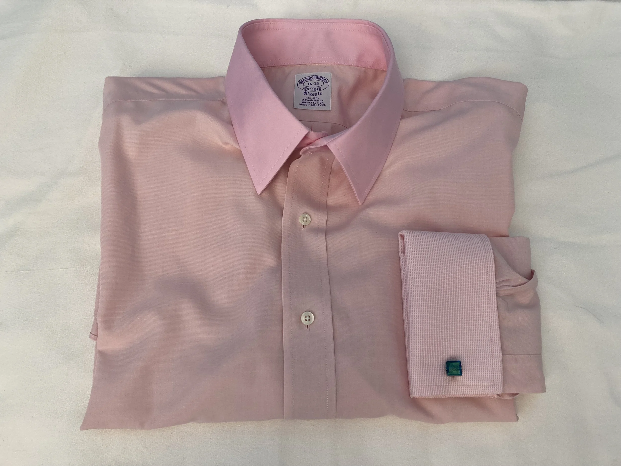 Shirt with collar size increased to 17 inches