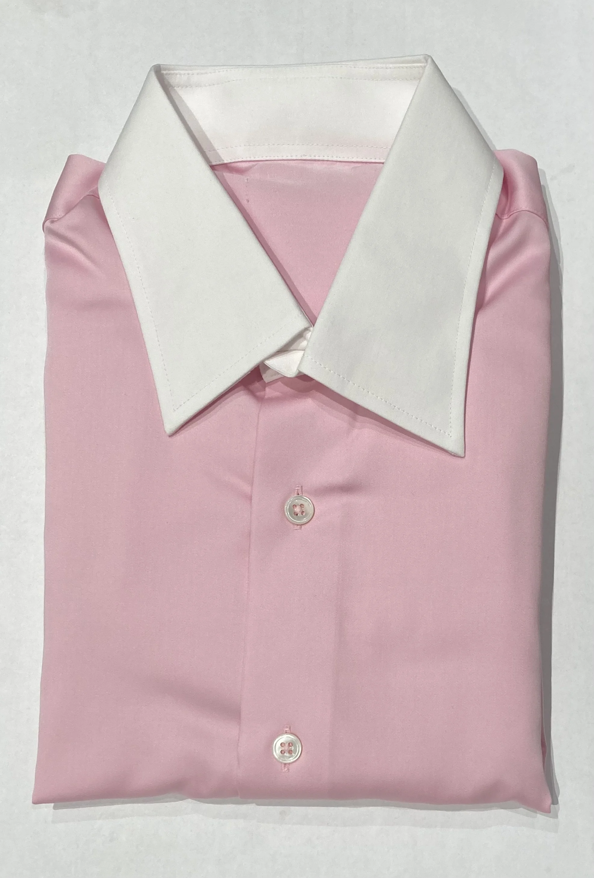 Pink Cocktail Cuff Contrast Collar