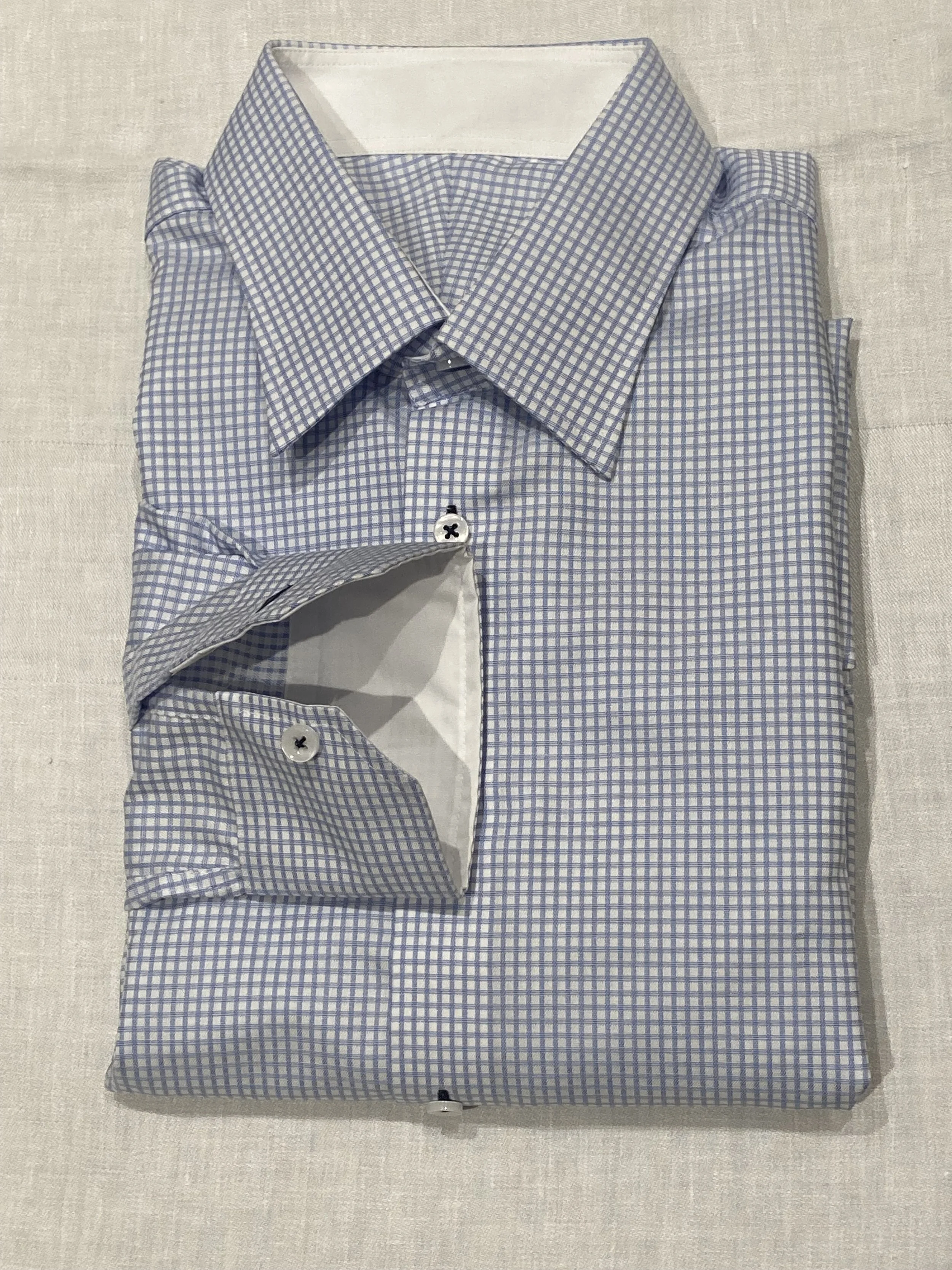Light blue checkered shirt