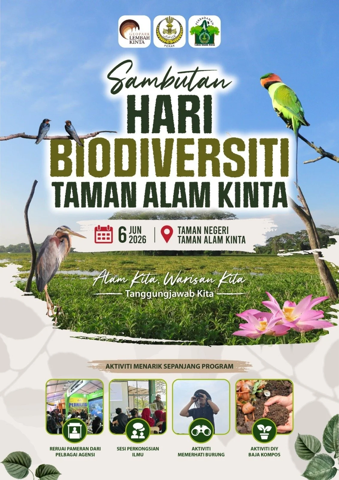 Sambutan Hari Biodiversiti Taman Alam Kinta 2026