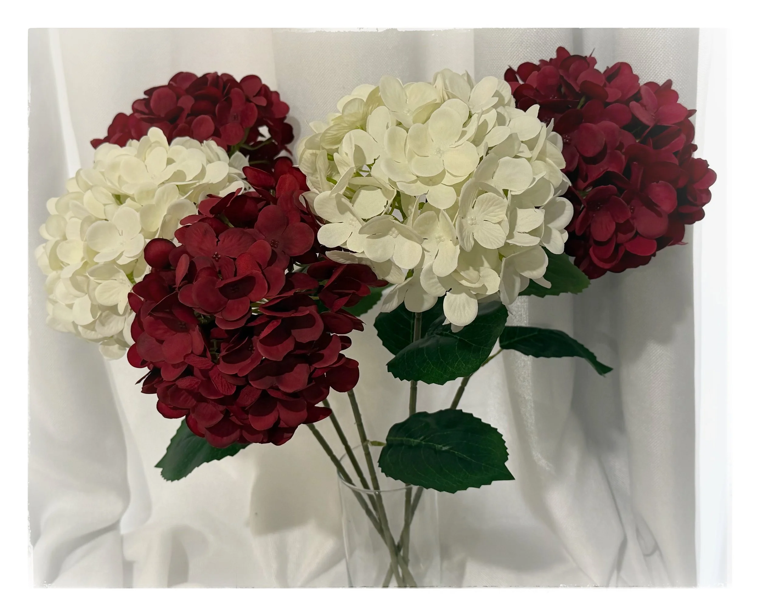 Hydrangeas 7" Burgundy