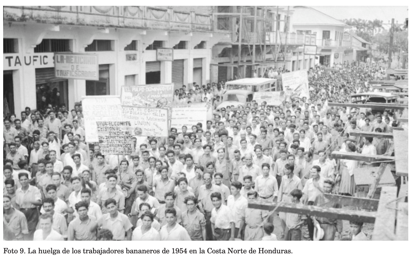  Huelga de Trabajadores Bananeros, 1954   Archivo Rafael Platero Paz de Aída López de Castillo  