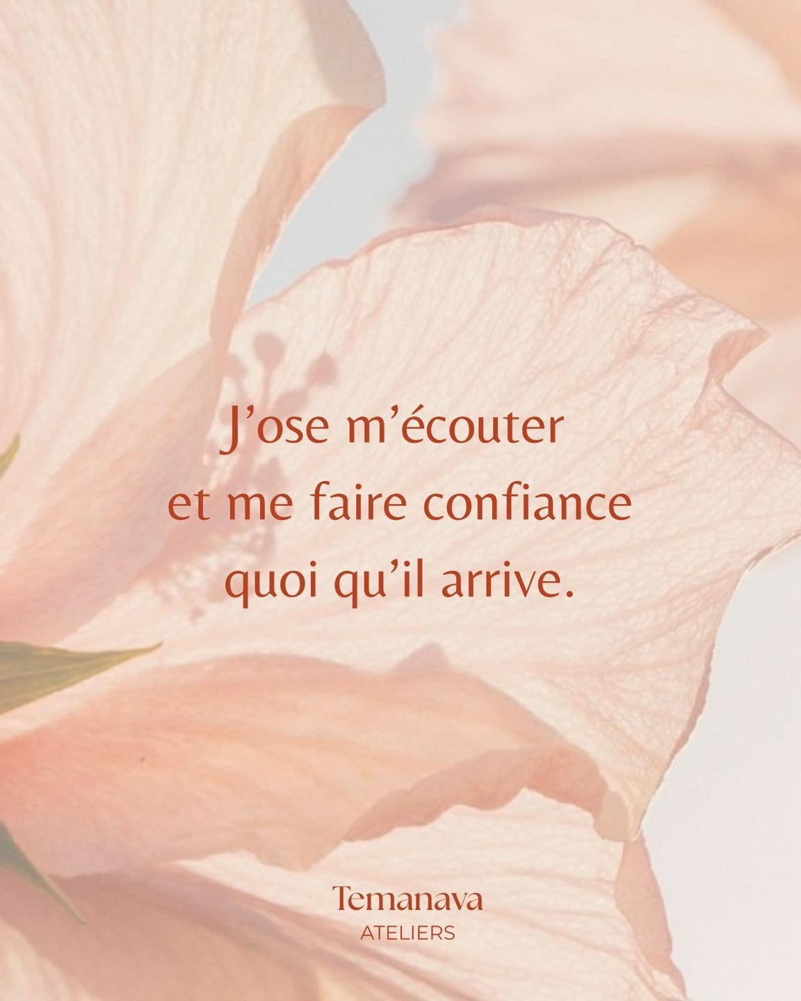 Ta citation du jour ! ✨

Temanava Ateliers : Un espace pour affirmer sa pr&eacute;sence et transformer son regard sur soi.🧡
Disponible sur demande pour les groupes, entreprises et associations.
*Plus d'informations et r&eacute;servations en message 