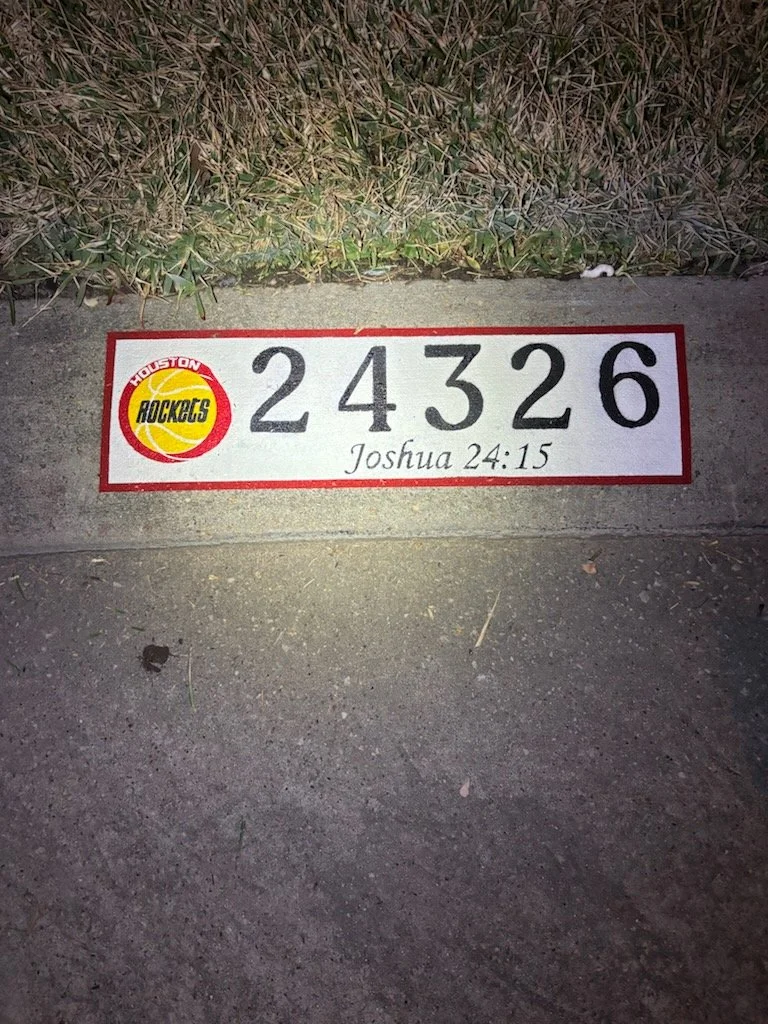 Custom NBA Curb Painting