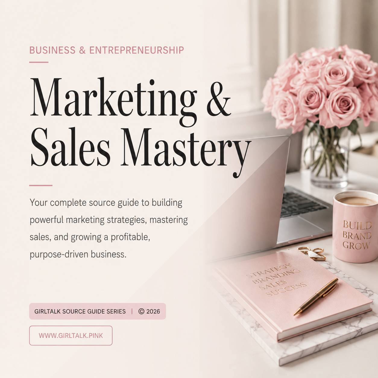 Marketing & Sales Mastery — a source guide to building strong marketing strategies, improving sales, and growing a profitable, purpose-driven business