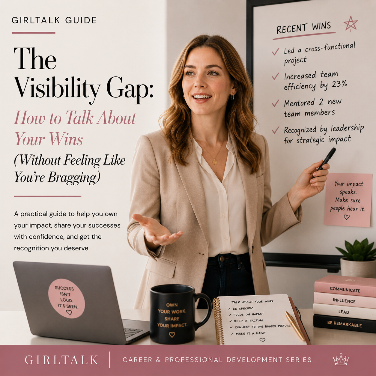 The Visibility Gap — a practical guide to talking about your accomplishments, communicating your impact with confidence, and gaining recognition for your work