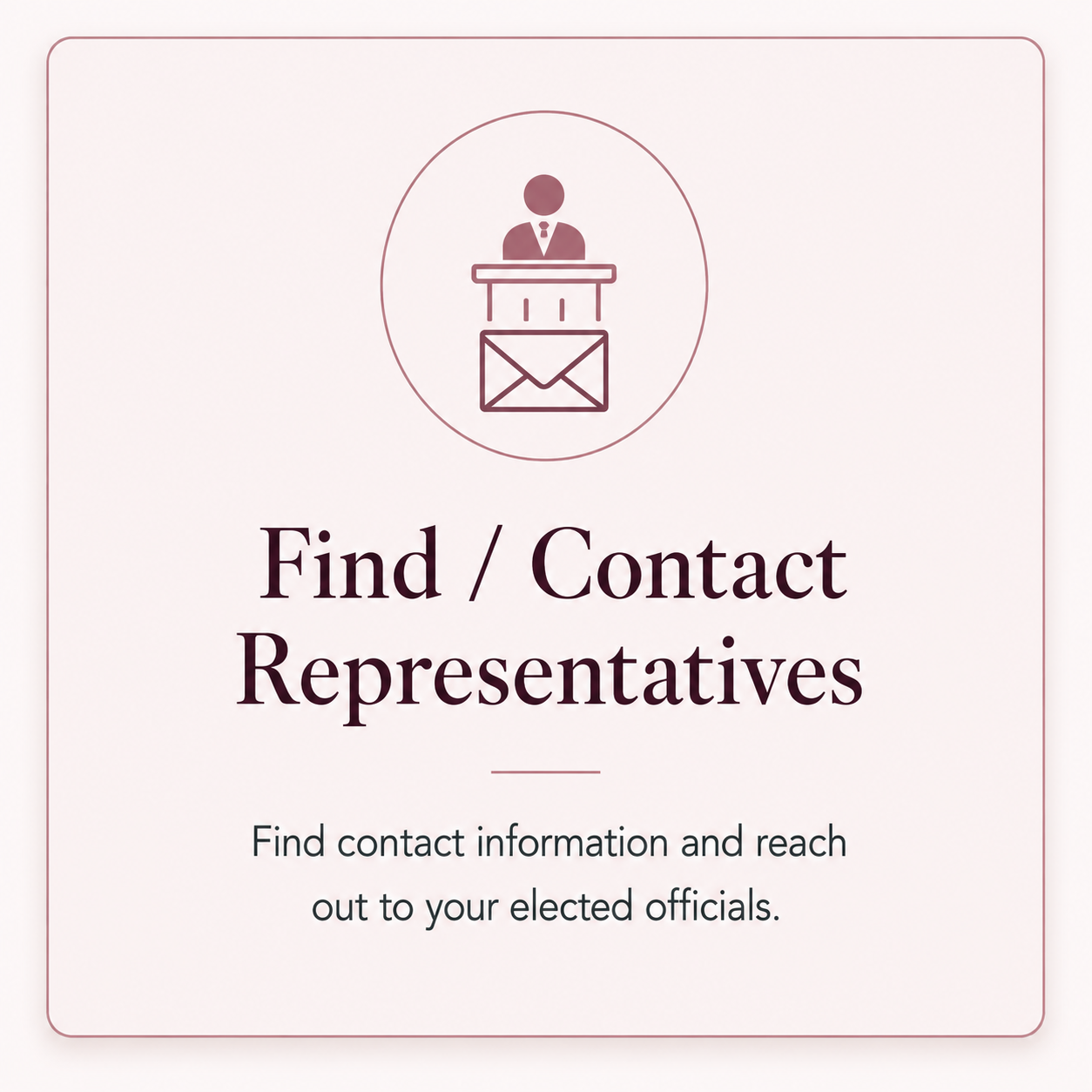Find Your Polling Location — find your polling place and election-day details