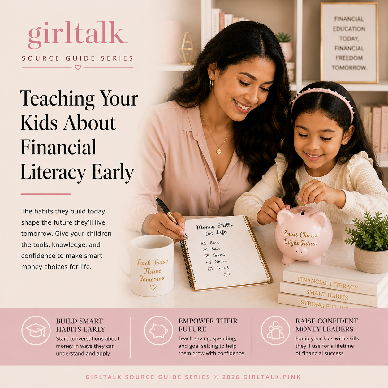 Teaching Your Kids About Financial Literacy Early — help children build smart money habits, learn saving and spending, and develop confidence with money