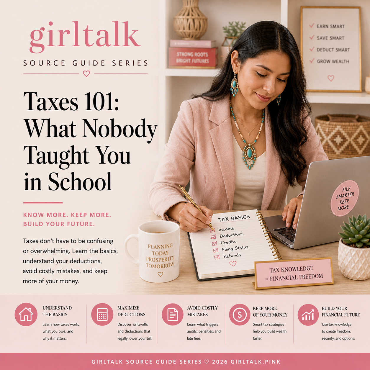 Taxes 101 — learn the basics of income taxes, deductions, credits, filing status, refunds, and common tax mistakes to avoid