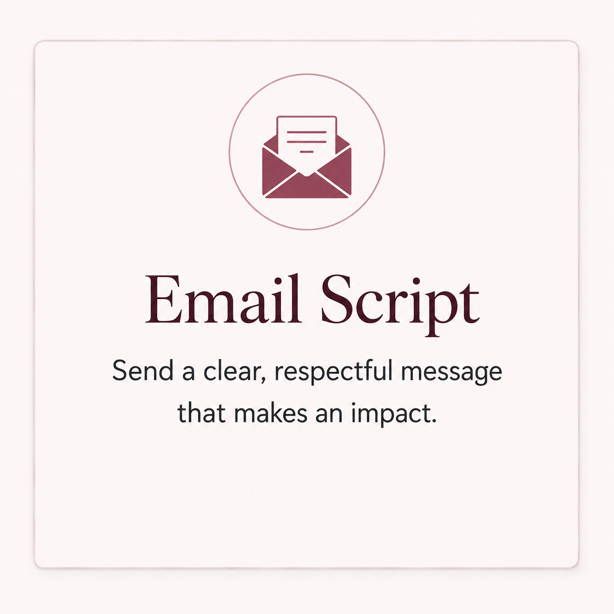 Email Script — use a clear, respectful template to contact your representatives with confidence and make your message count