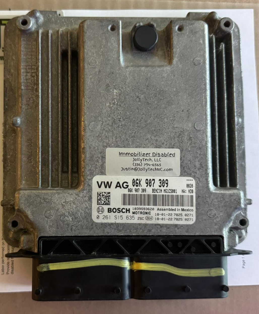 MG1 Immobilizer Delete