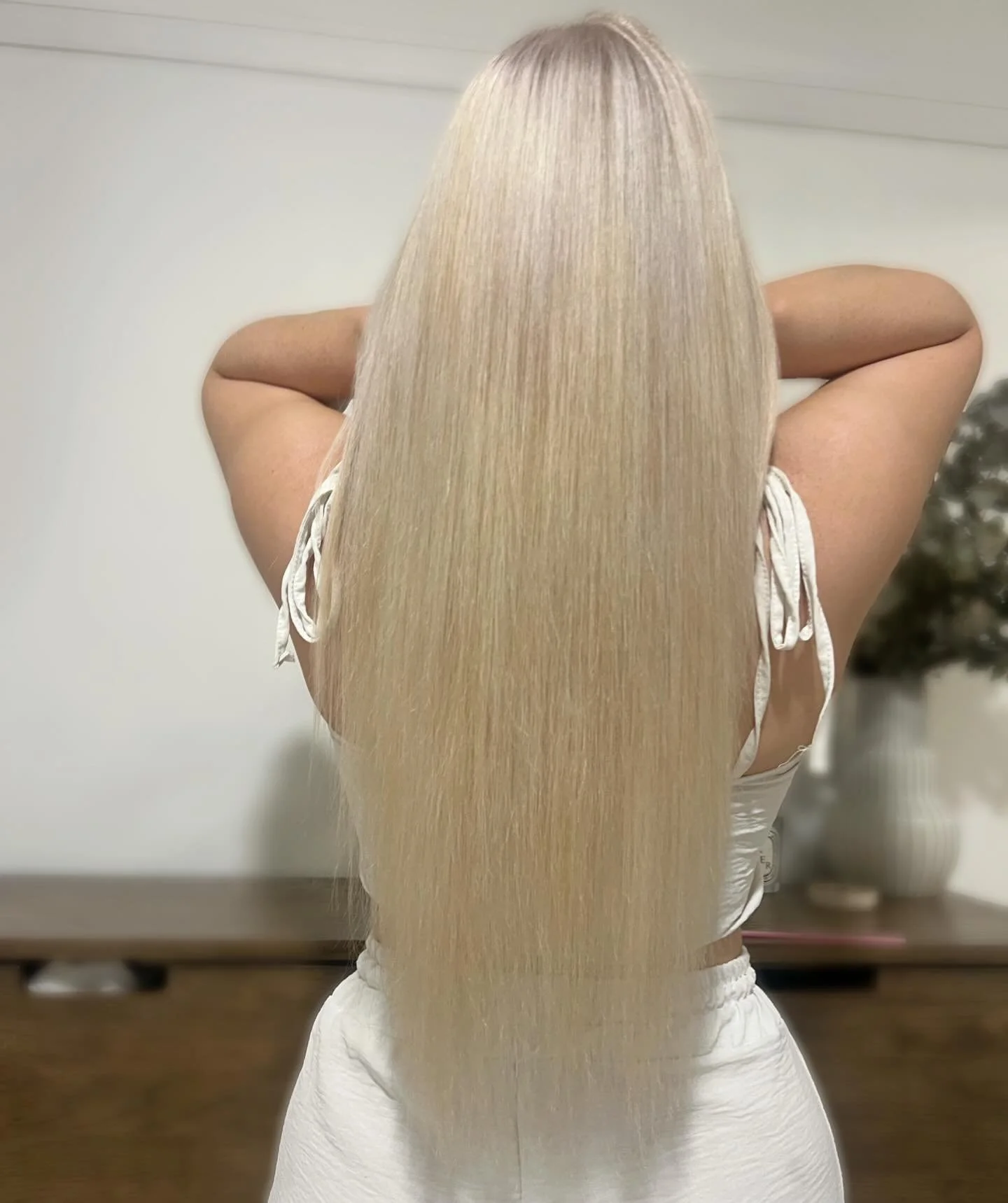 All natural - blonde enhancement only! 😍🤍 Full head foils 🤍