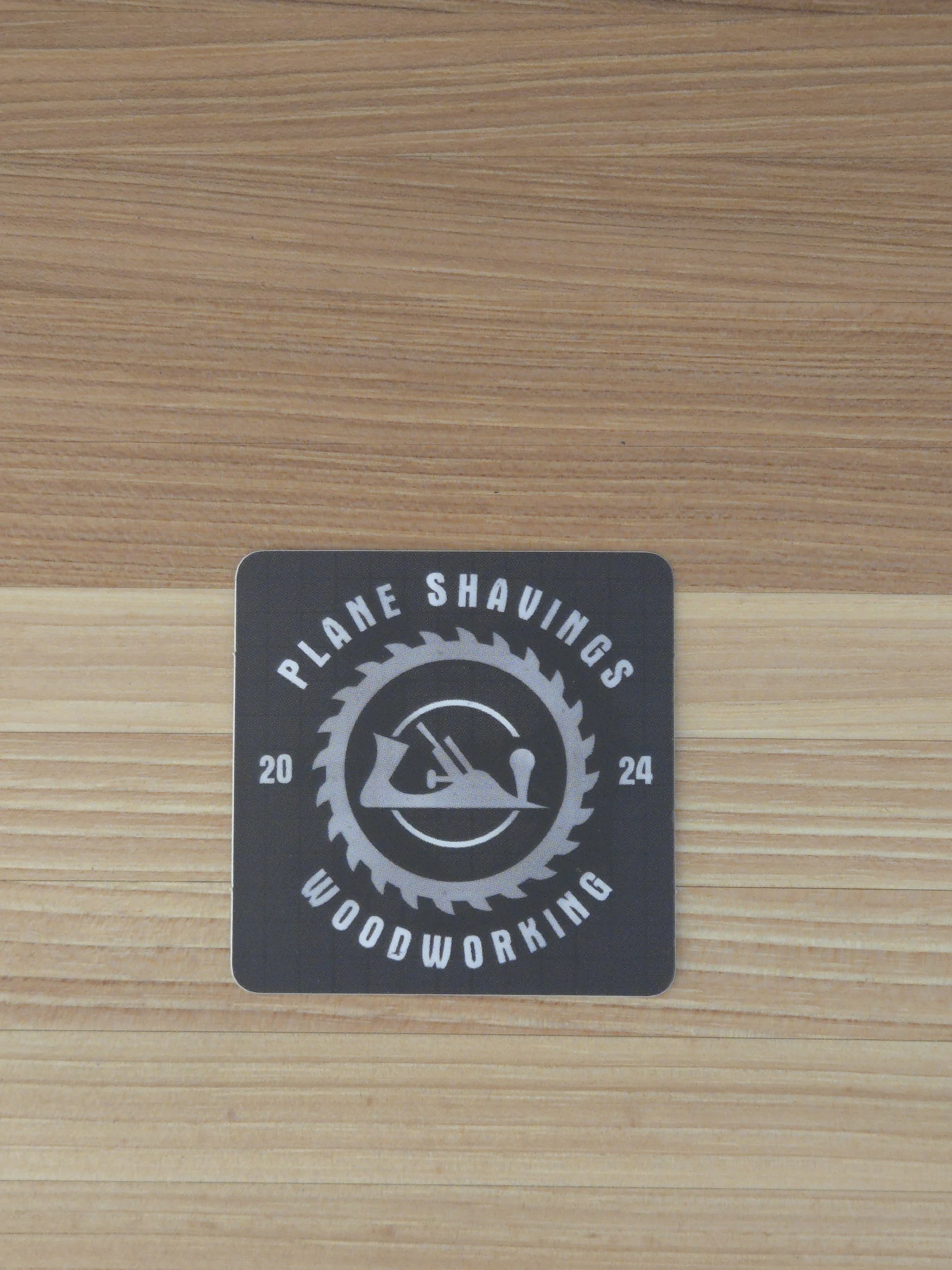 Plane Shavings Woodworking sticker