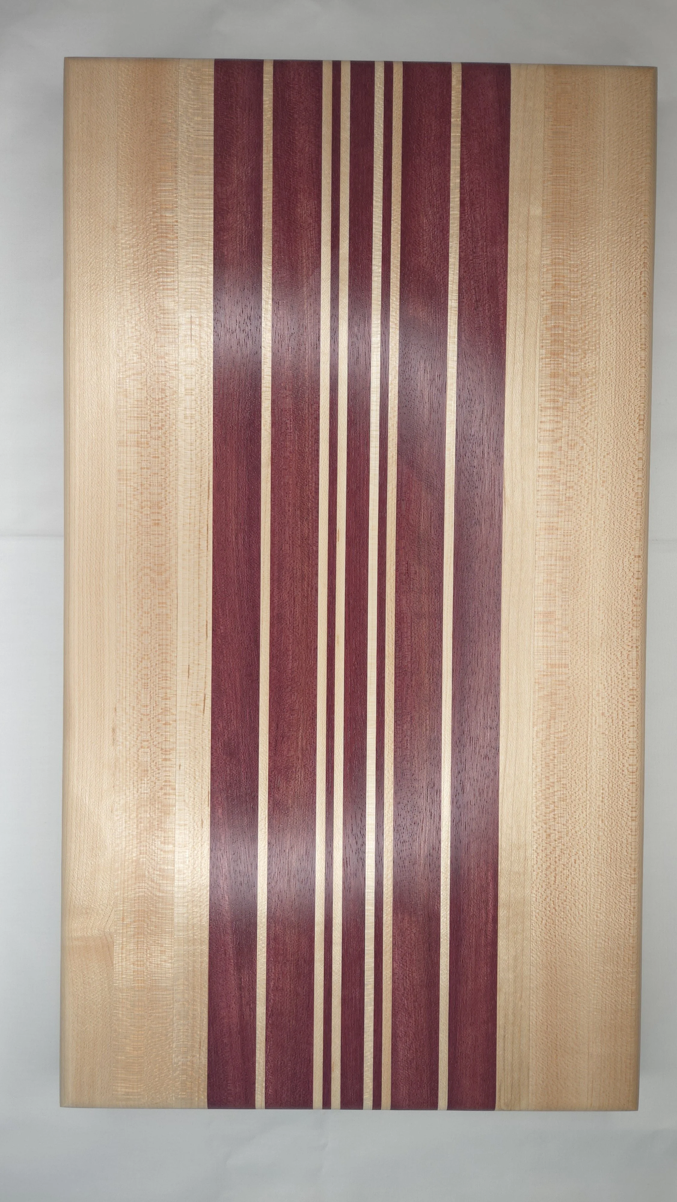 Maple and Purple Heart cutting board