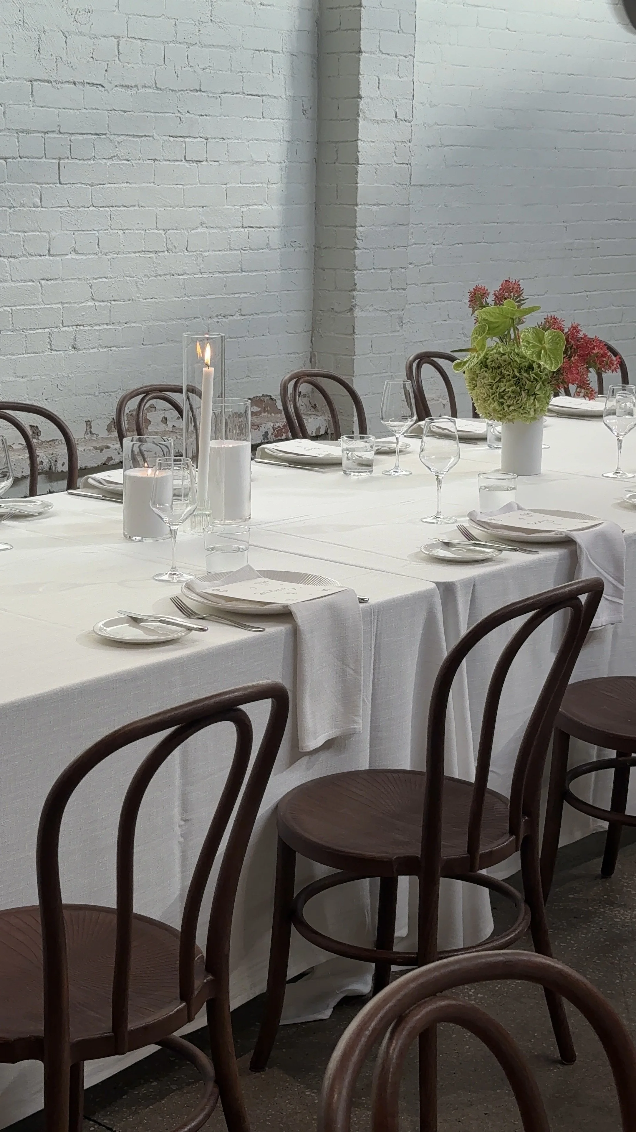 Bentwood chairs wedding venue Melbourne reception