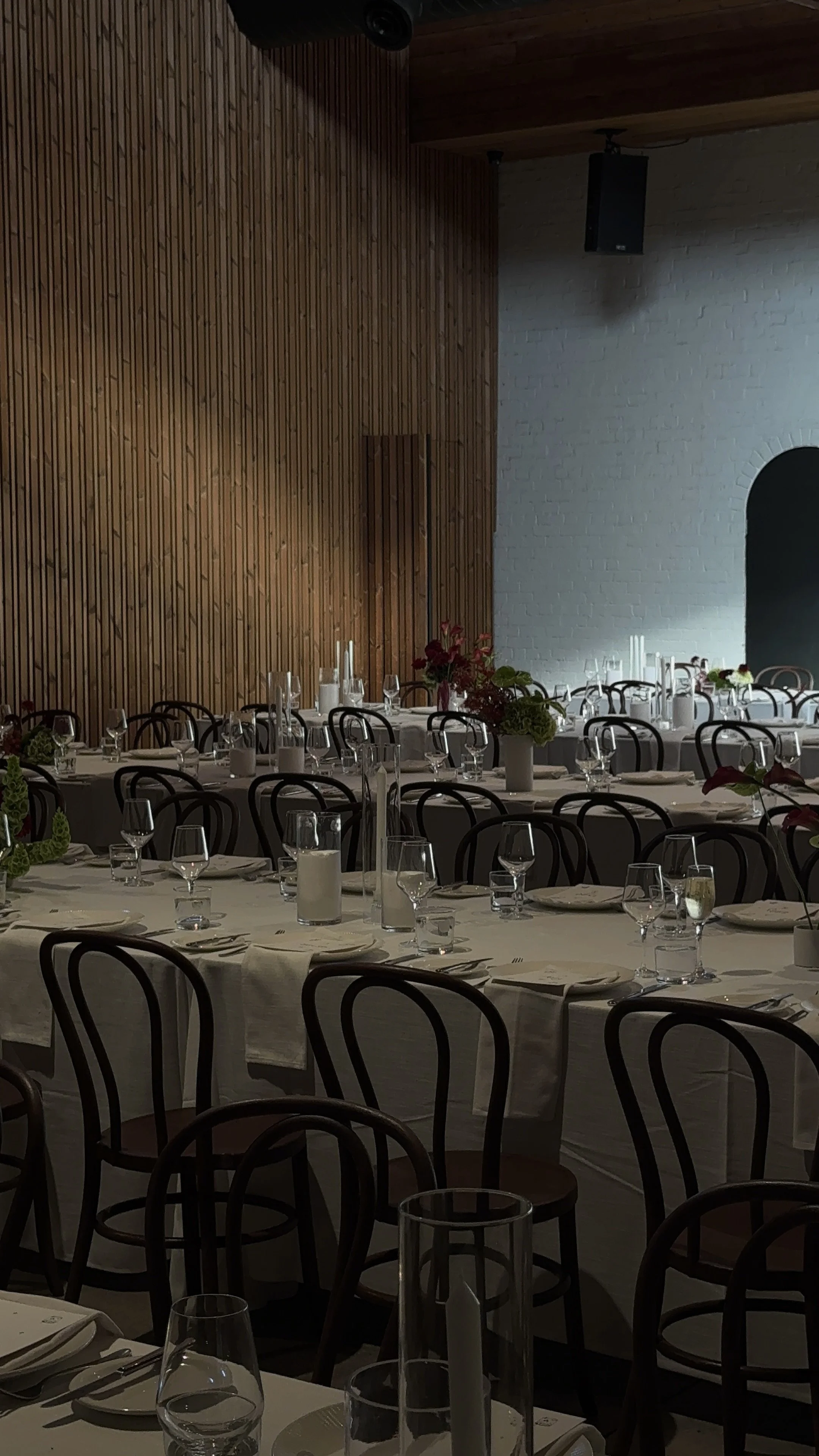 Bentwood chairs Half Acre Melbourne reception