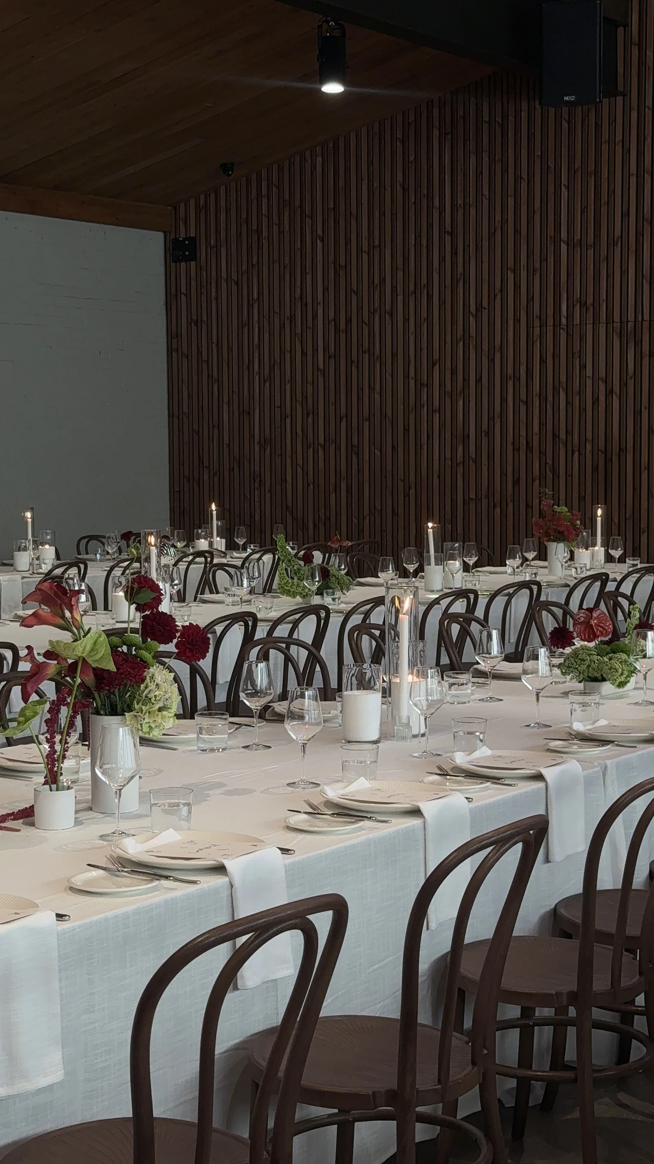 Bentwood chair hire Melbourne wedding reception seating