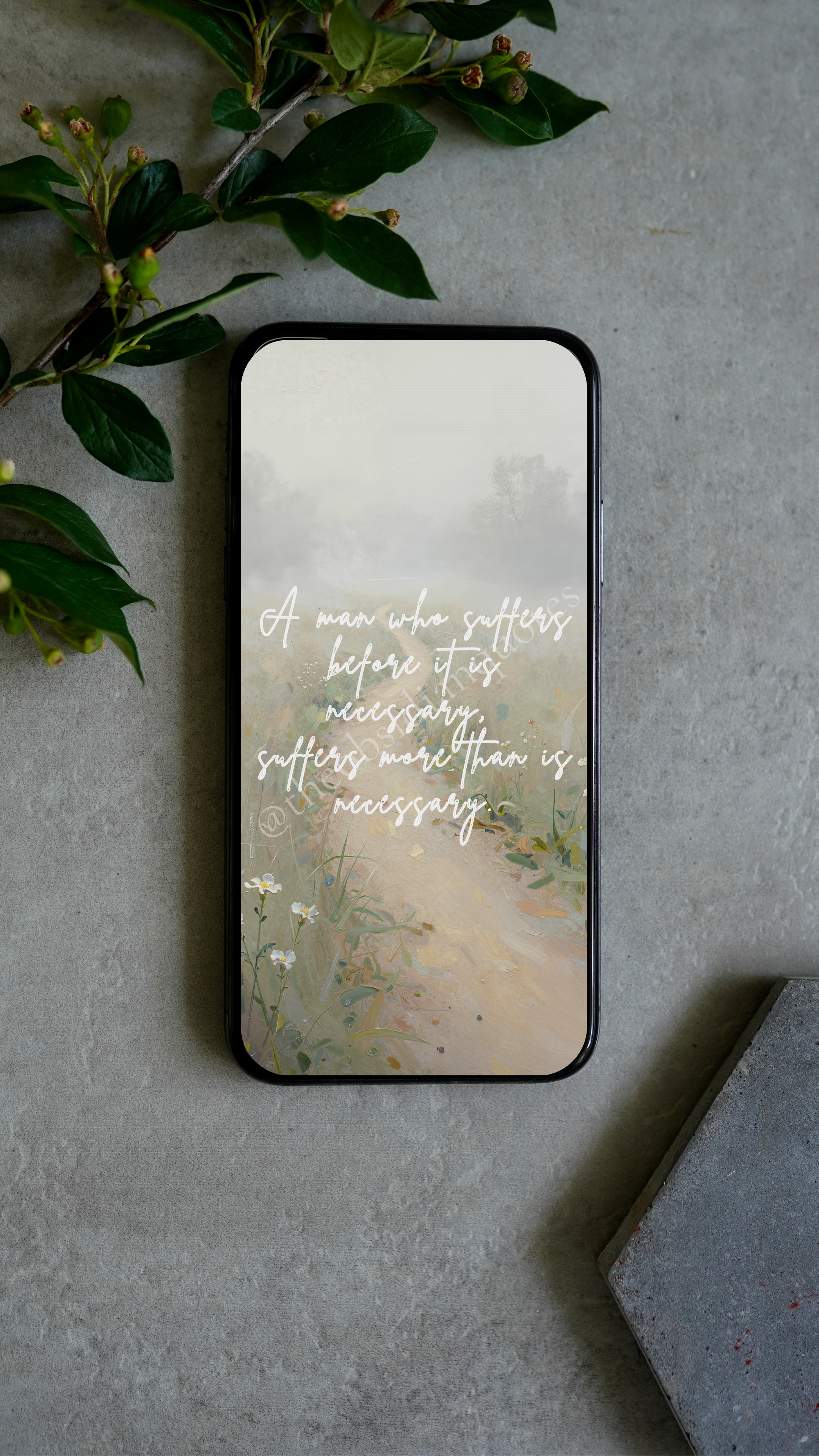 Meet Life When It Arrives — Stoic Wallpaper