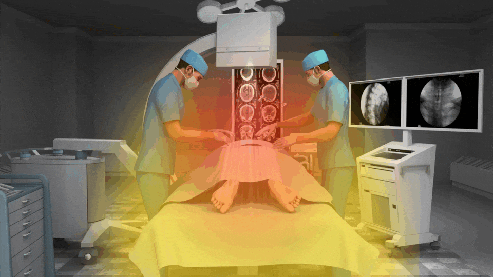 Primary Exposure by Short-wavelength X-rays that create images and radiation that radiates sideways.