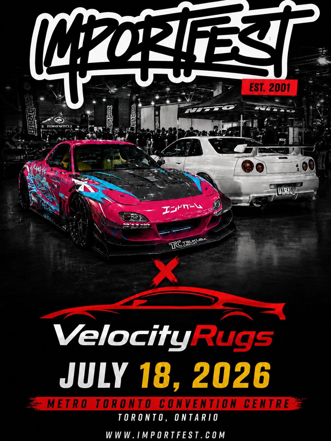 VELOCITY RUGS x IMPORTFEST TORONTO 🔥

We&rsquo;re excited to announce that Velocity Rugs will officially be vending at ImportFest Toronto 2026 on July 18th at Toronto Convention Center.

Come check us out in person and see our custom automotive rugs