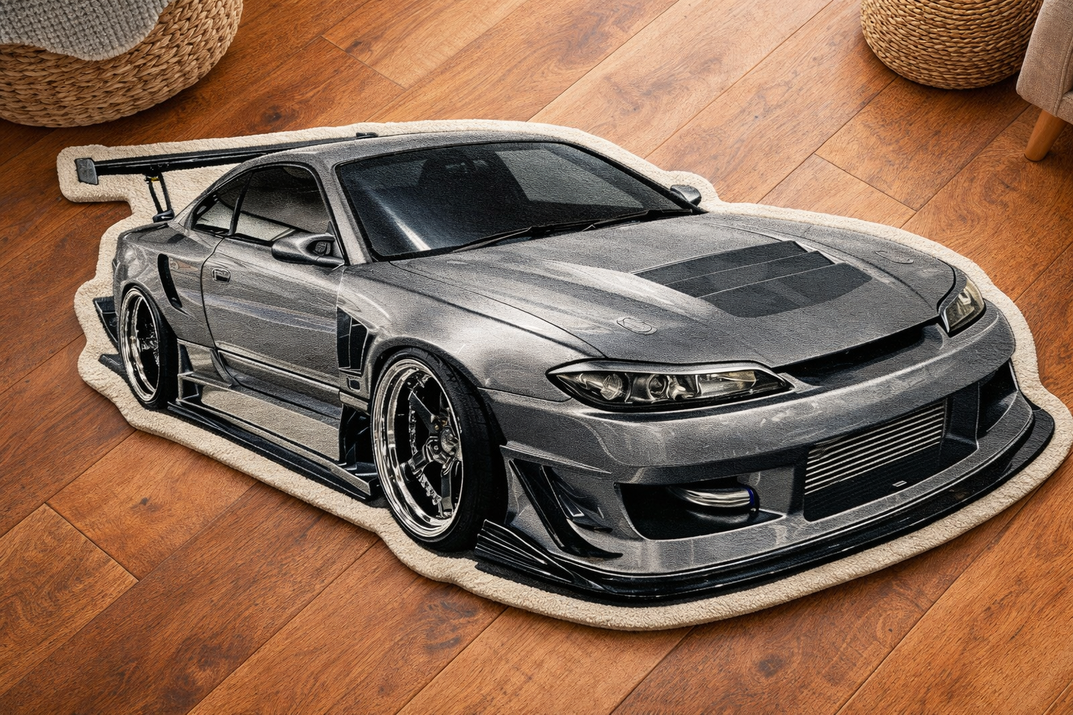 Nissan Silvia S15 | JDM | Shaped rug