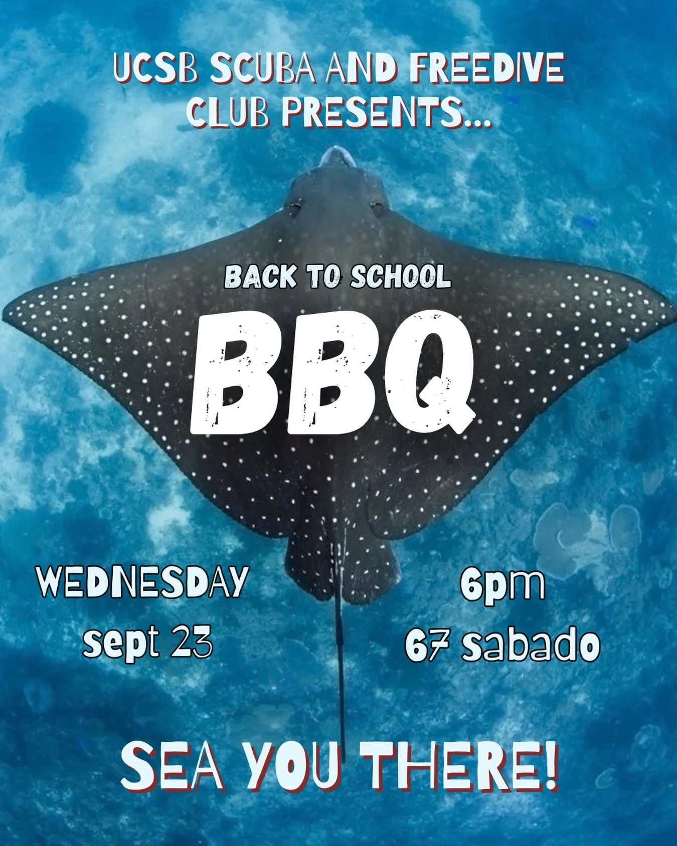 Come hang out with us this wednesday after rec fest 🤿🫧☀️ It&rsquo;s our first bbq of the year and we can&rsquo;t wait to meet you!!