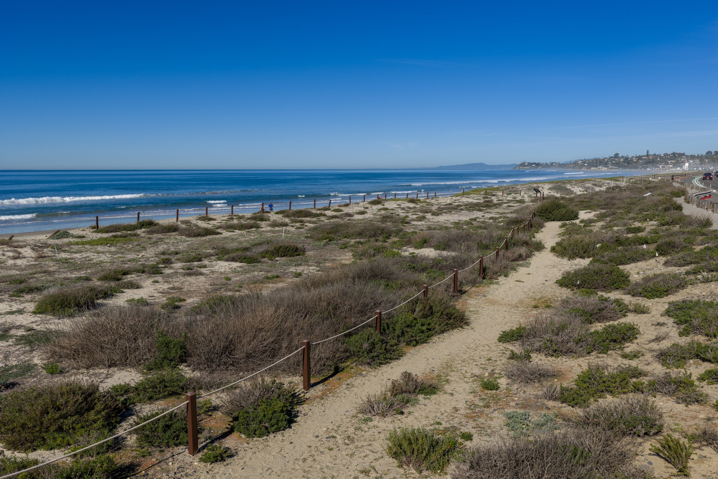 Solana Beach public park along Coast Highway visible from 607 & 609 N Granados Avenue