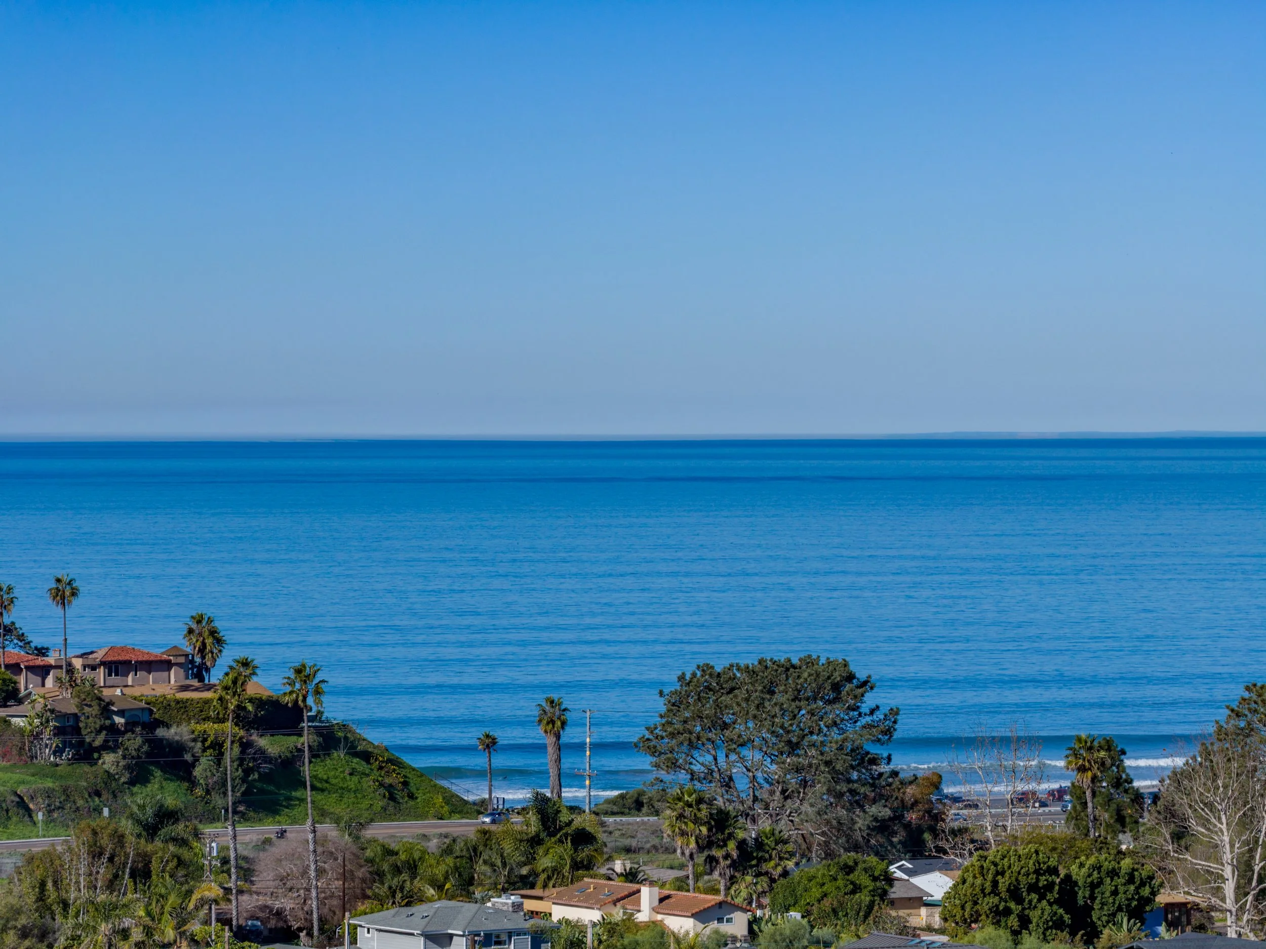 White water ocean views towards Seaside Reef available from 607 & 609 N Granados Avenue