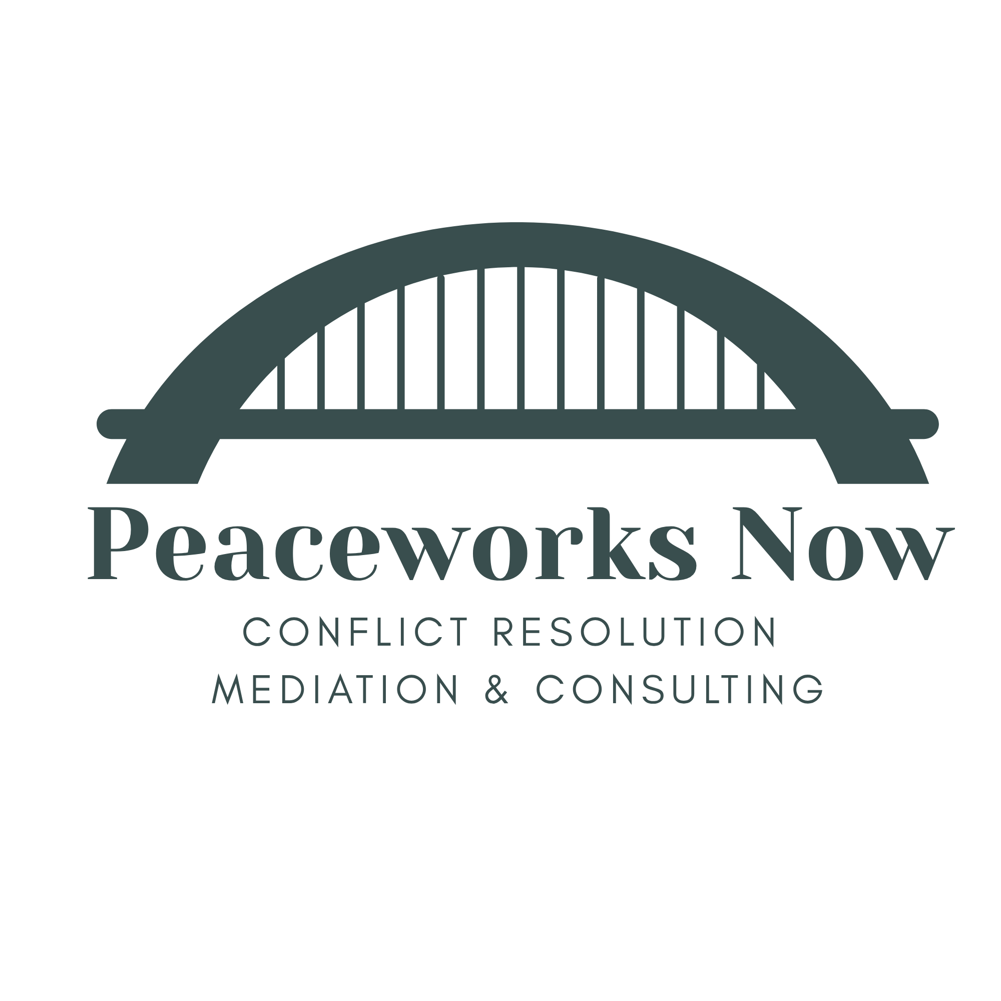 Peaceworks Now logo: conflict resolution, mediation, and consulting