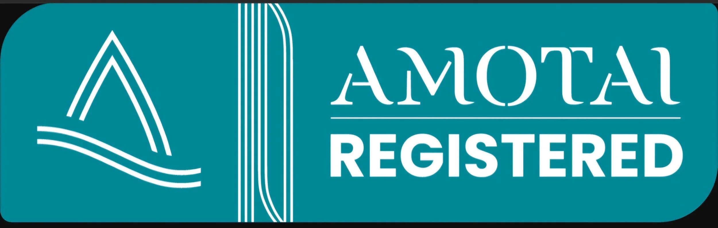 Amotai registered logo - white font on jade coloured background. Amotai is the supplier diversity intermediary for Aotearoa New Zealand.