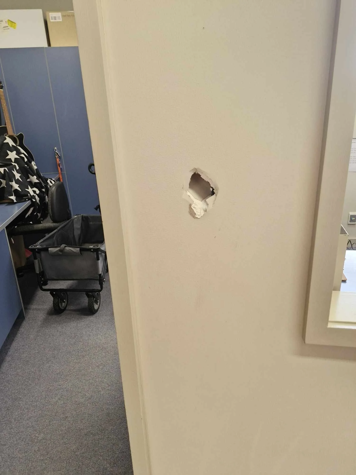 Minor wall lining damage
