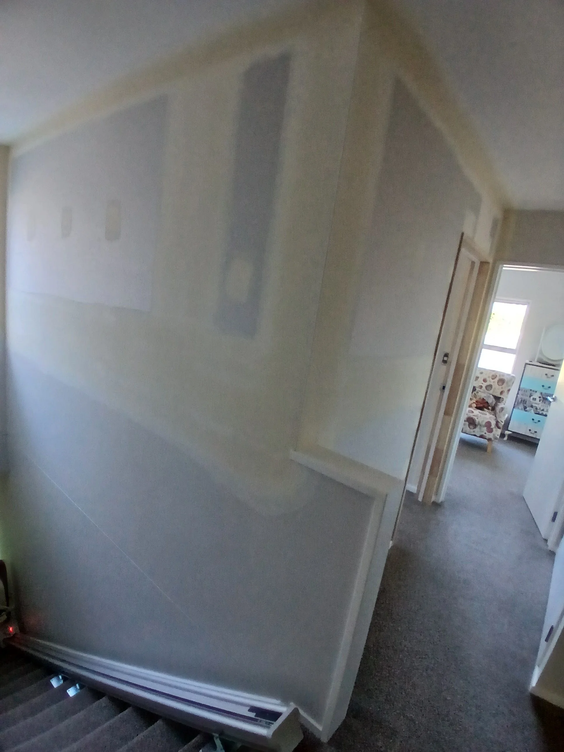 Room exterior plastering &amp; stopping completed.
