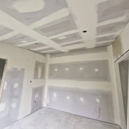 New GIB wall and ceiling linings that have been plastered and stopped for a smooth finish and flawless paint surface.