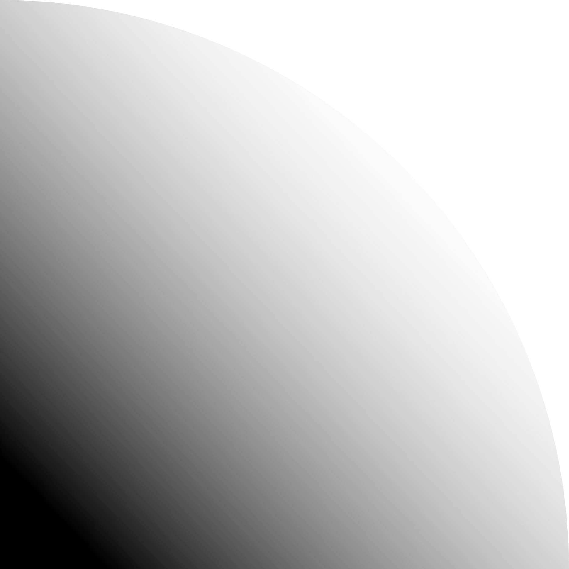 A close-up of a spherical object with a predominantly gray surface, showing smooth curves and a gradient of shading from light to dark.