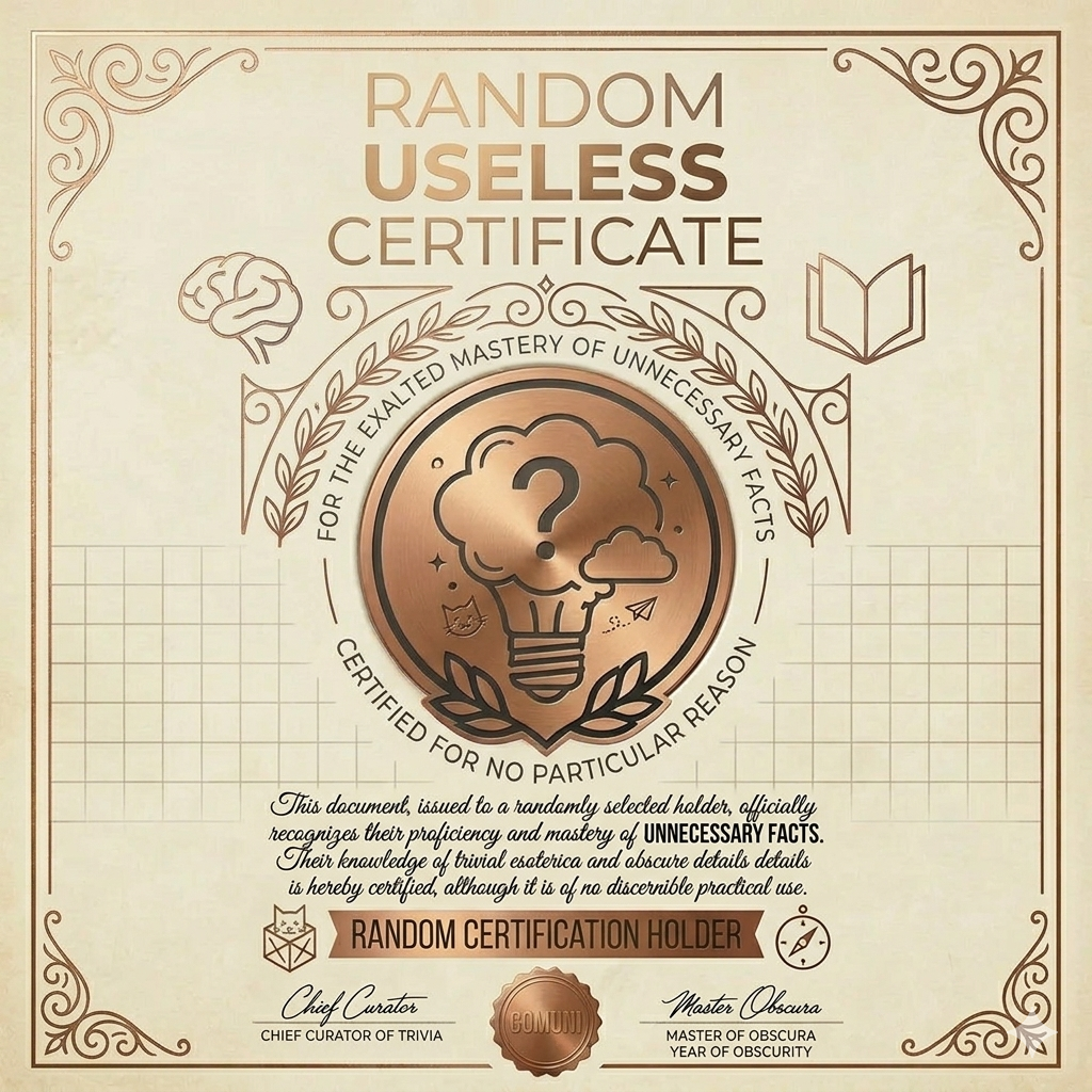 Random Useless Certificate