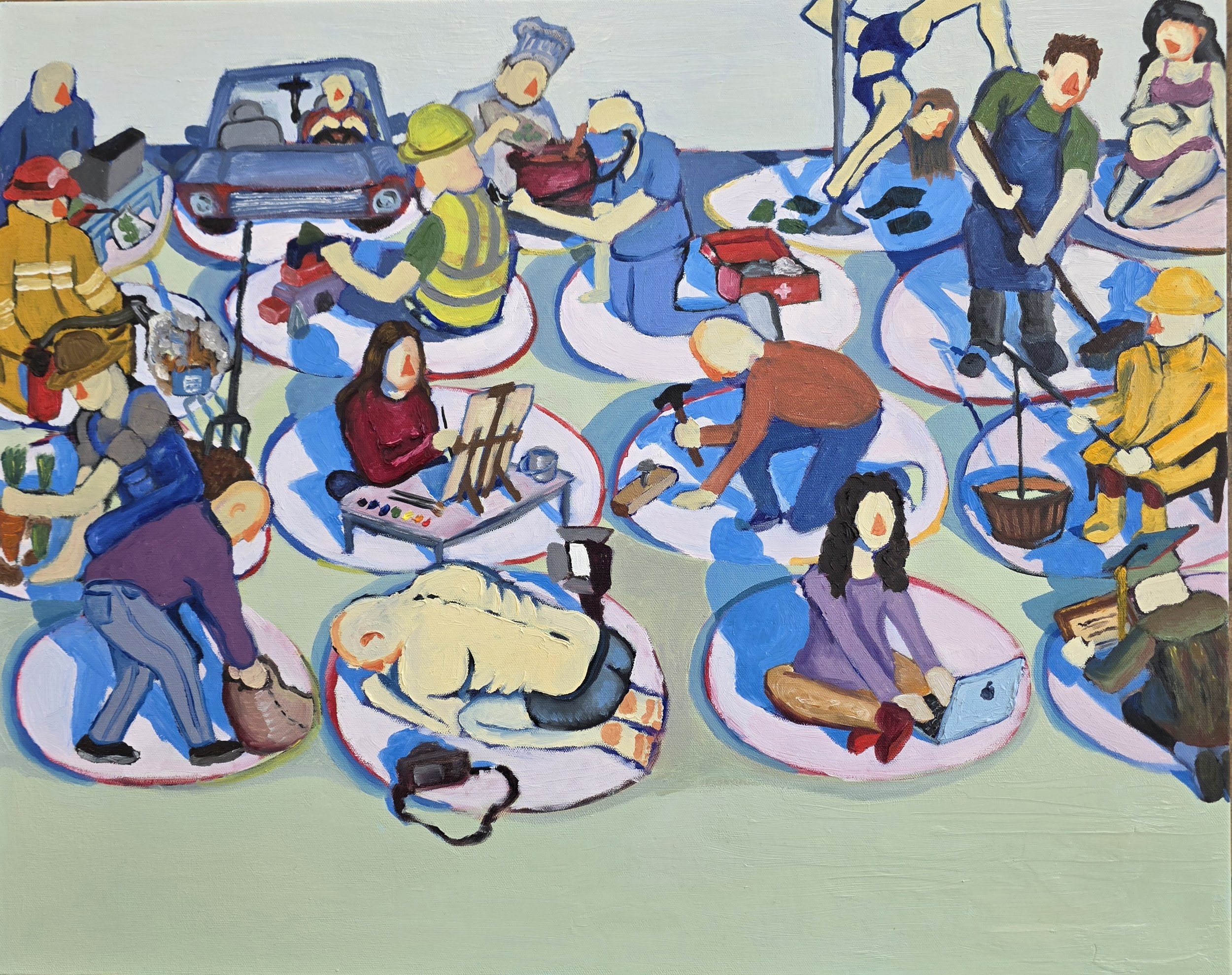 Reflect, Reflect, Reflect
Oil on Canvas, 24" x 30", 2026