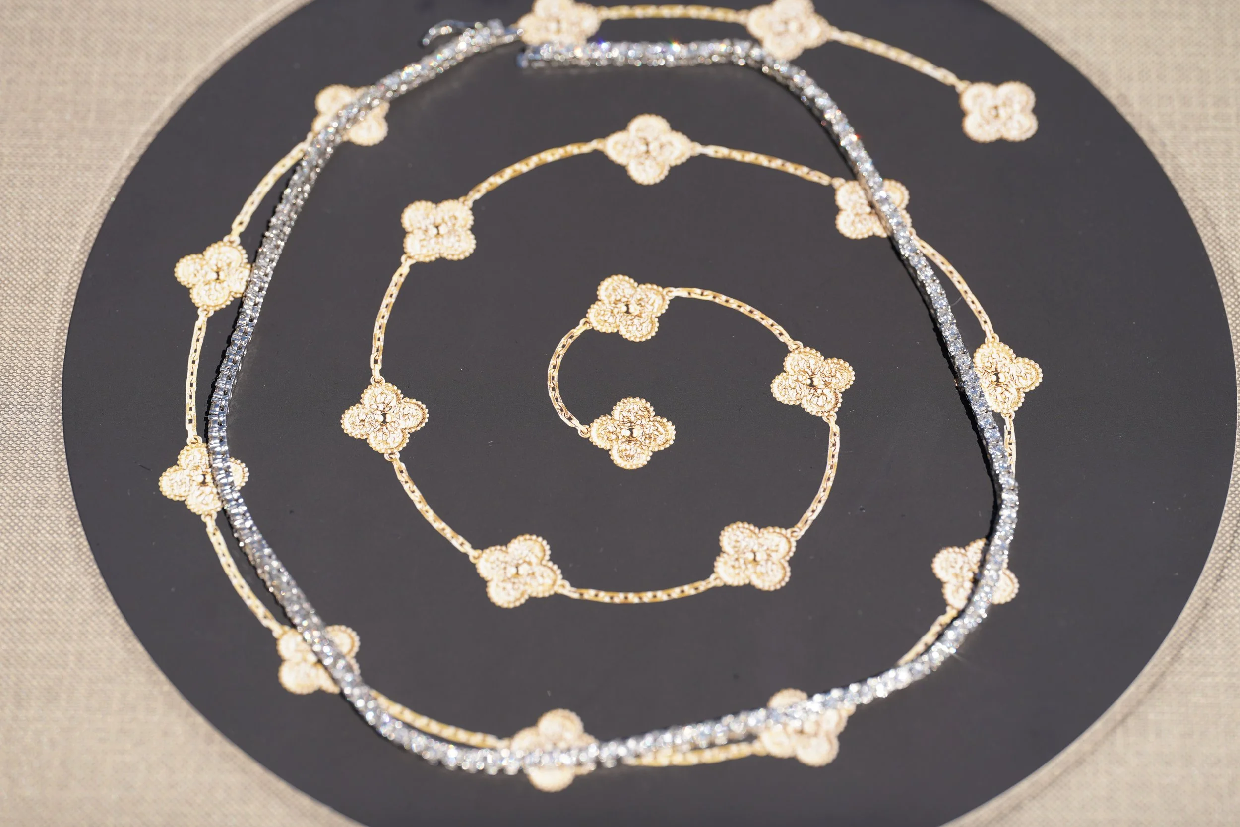 9.2 Ct  Sterling Silver Tennis Necklace