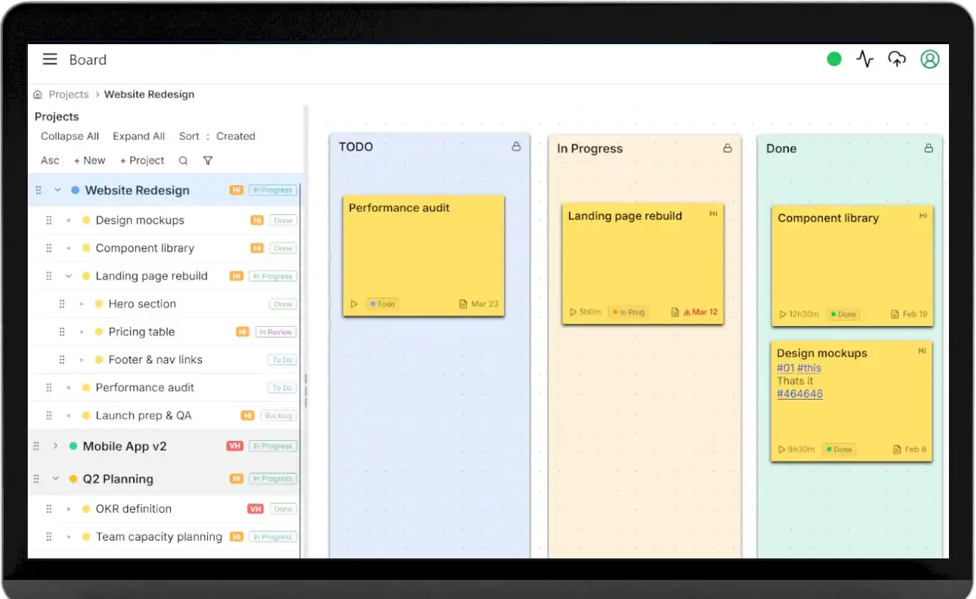 Kanban, Containd