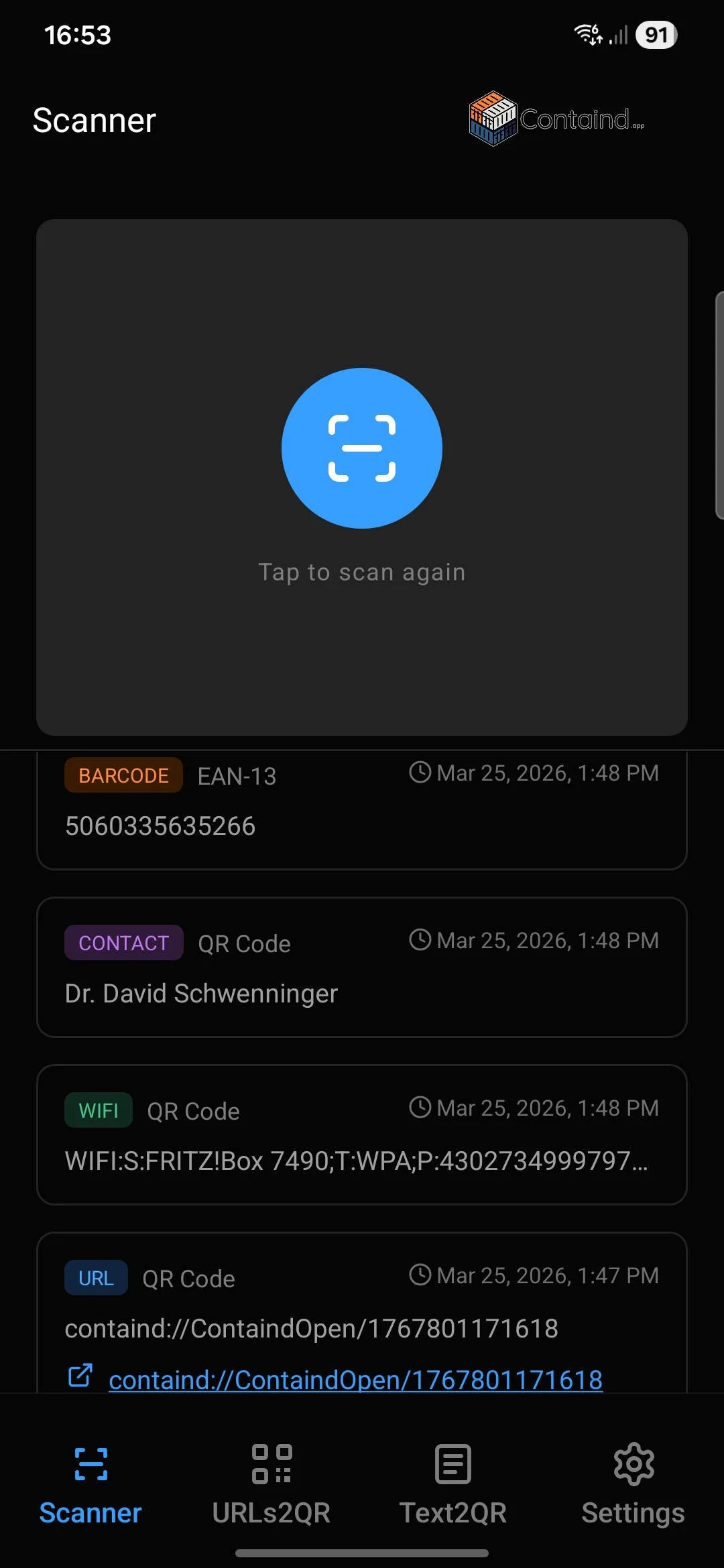 URLs2QR scanner listing.jpg