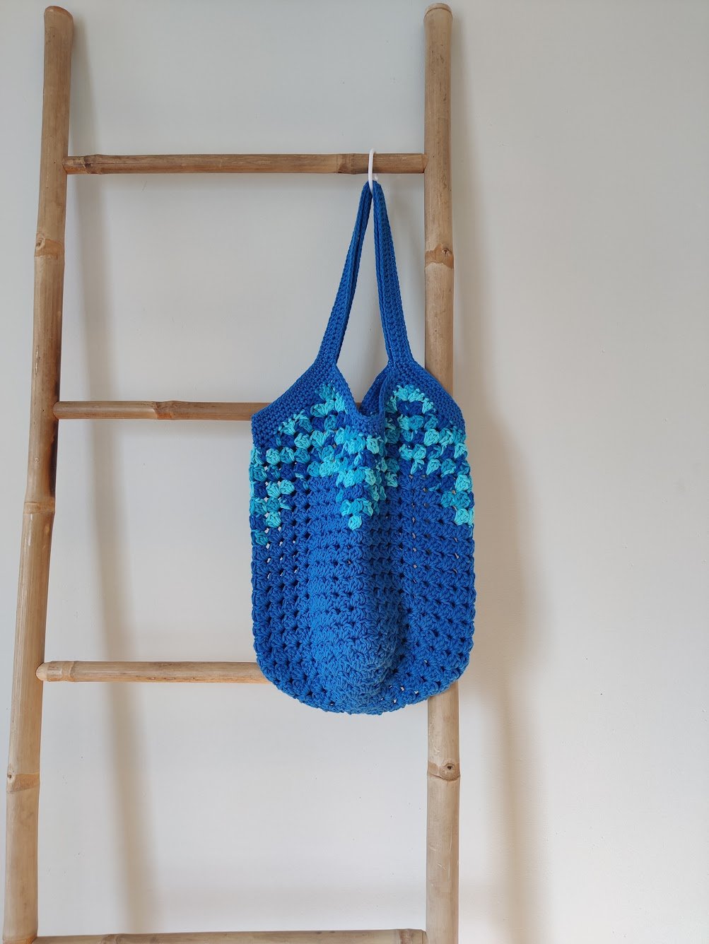 Sininen meri Granny-laukku