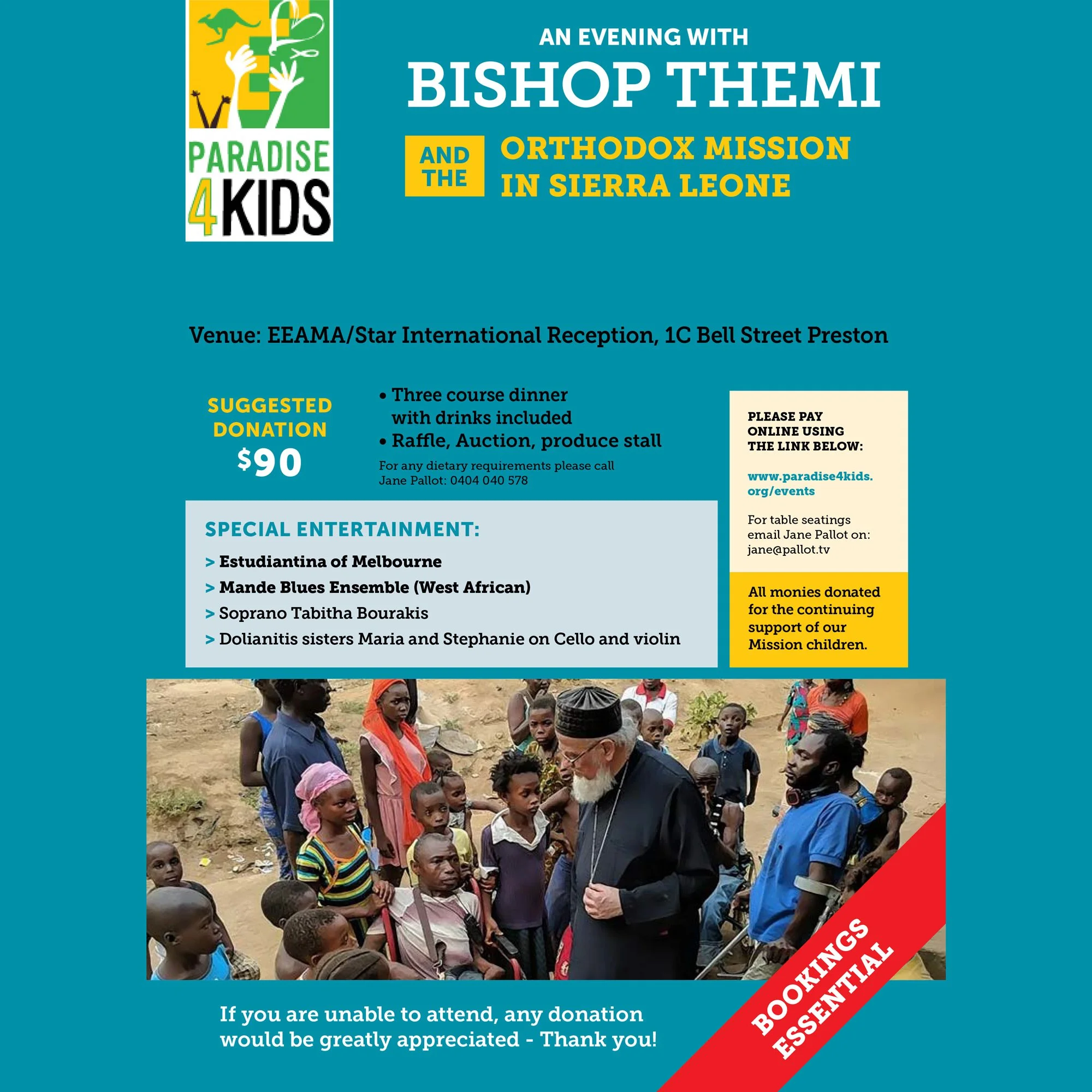 An Evening With Bishop Themi in Melbourne (Sunday 11th October 2026)