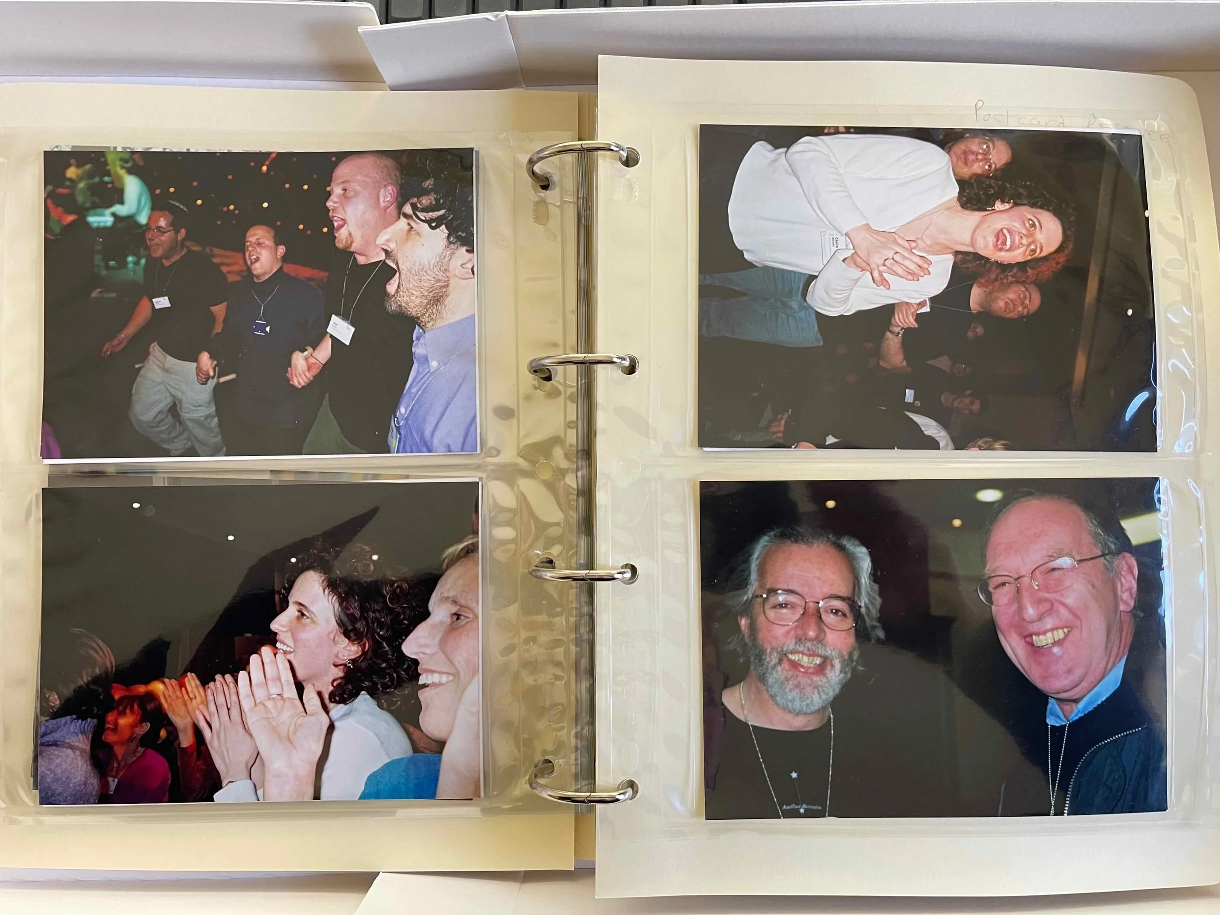 Photographs were placed in polyester pockets and placed into conservation-grade photograph binders.