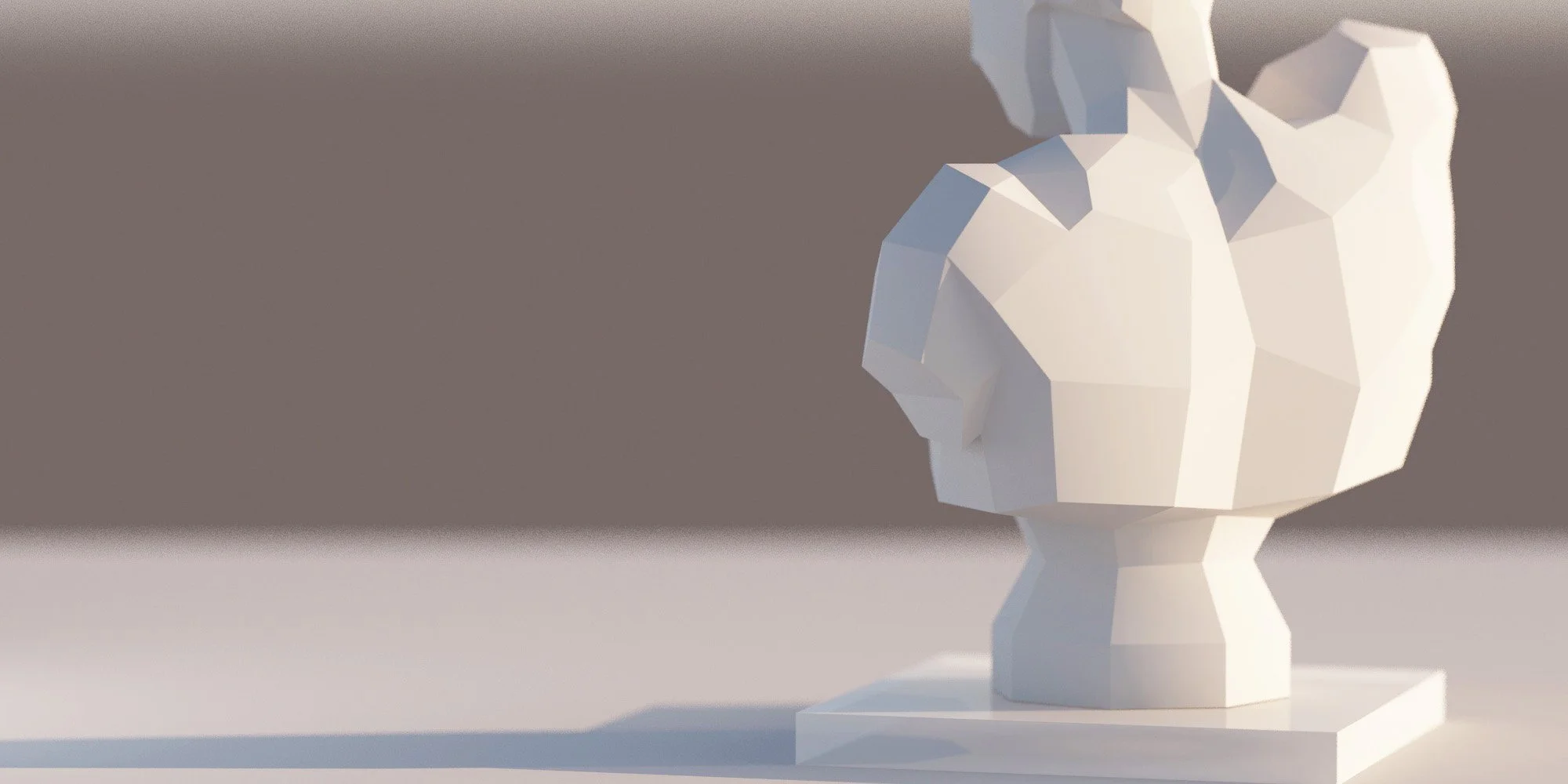 Technical 3D wireframe of Hermes sculpture, showcasing engineering precision and geometric design.