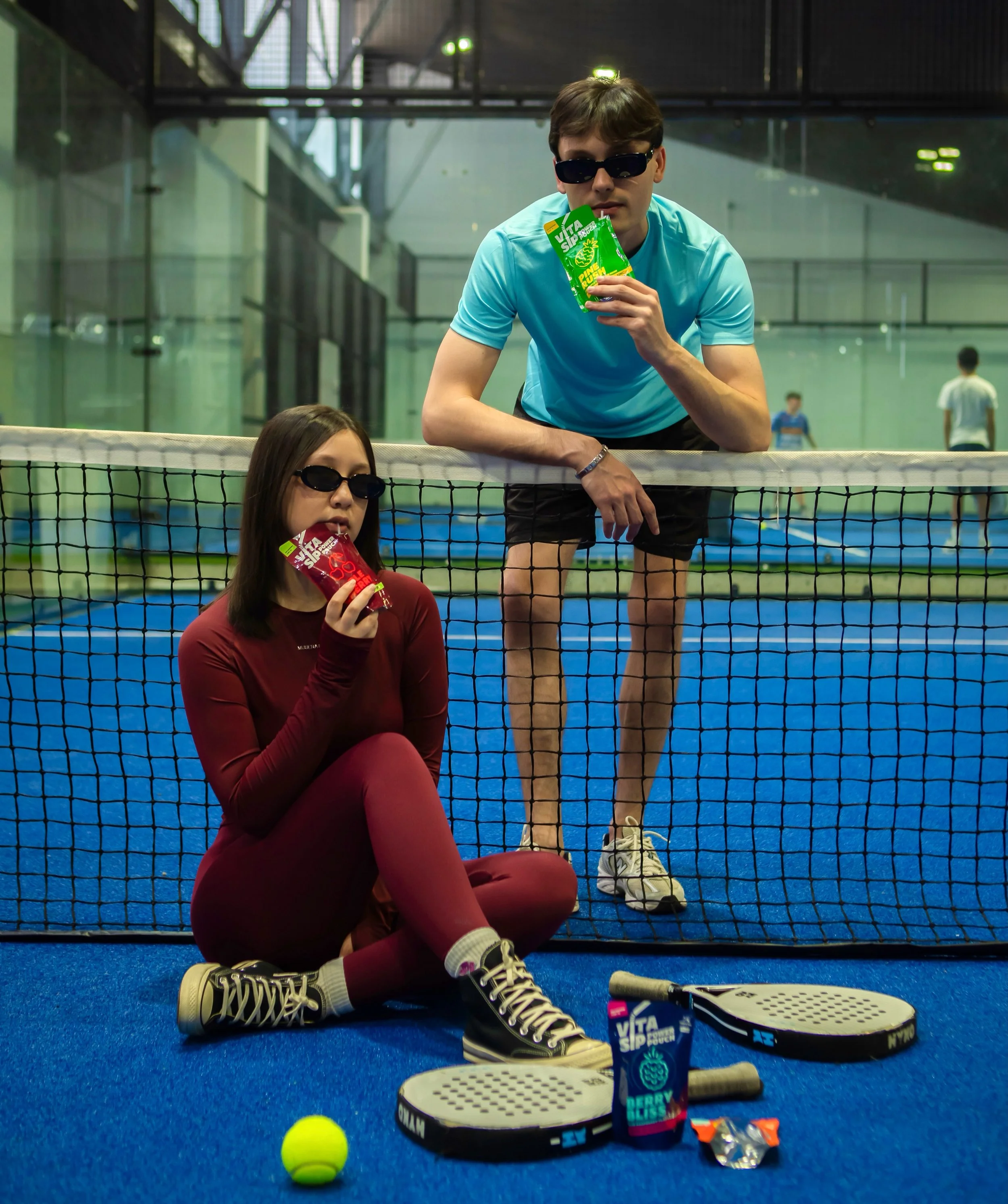 Game on. 🎾💦 From the first serve to the final point, VitaSip is coming with you to the padel court.

Low kilojoules, 0% caffeine + Vitamin C &amp; Zinc. ⚡️

#vitasip #sports #beverage #padel